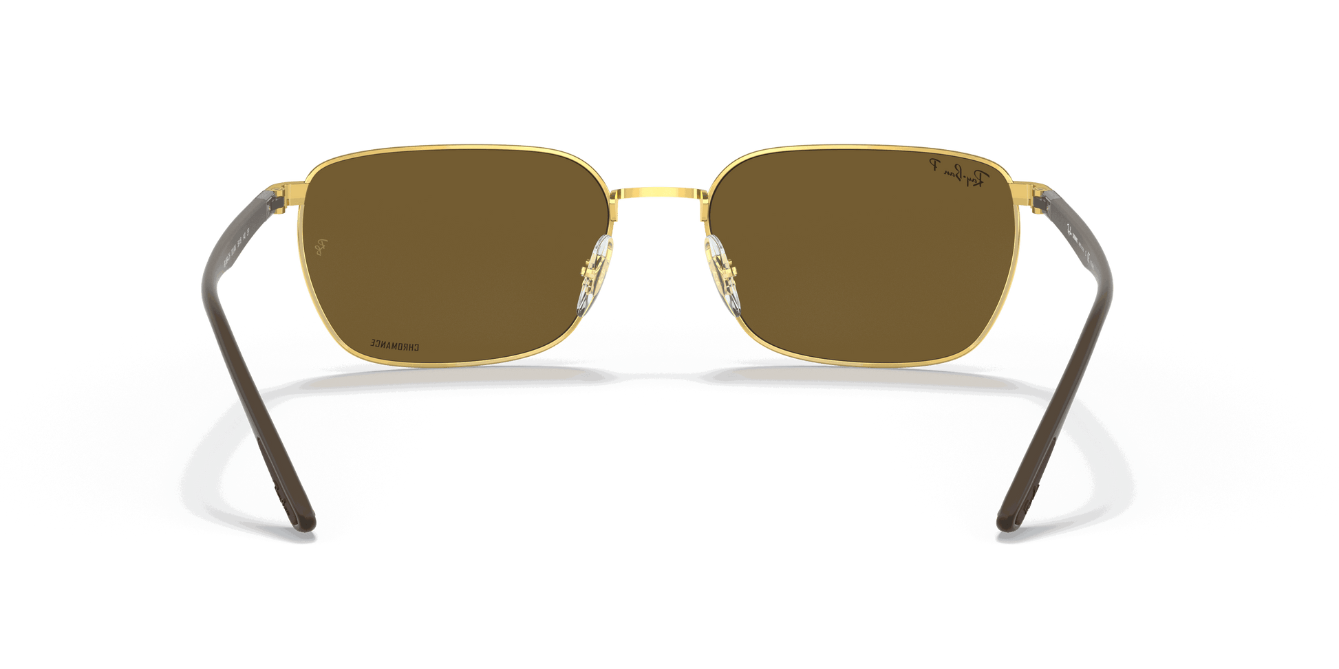 [Brown Lenses, Polished Arista Gold Frame]