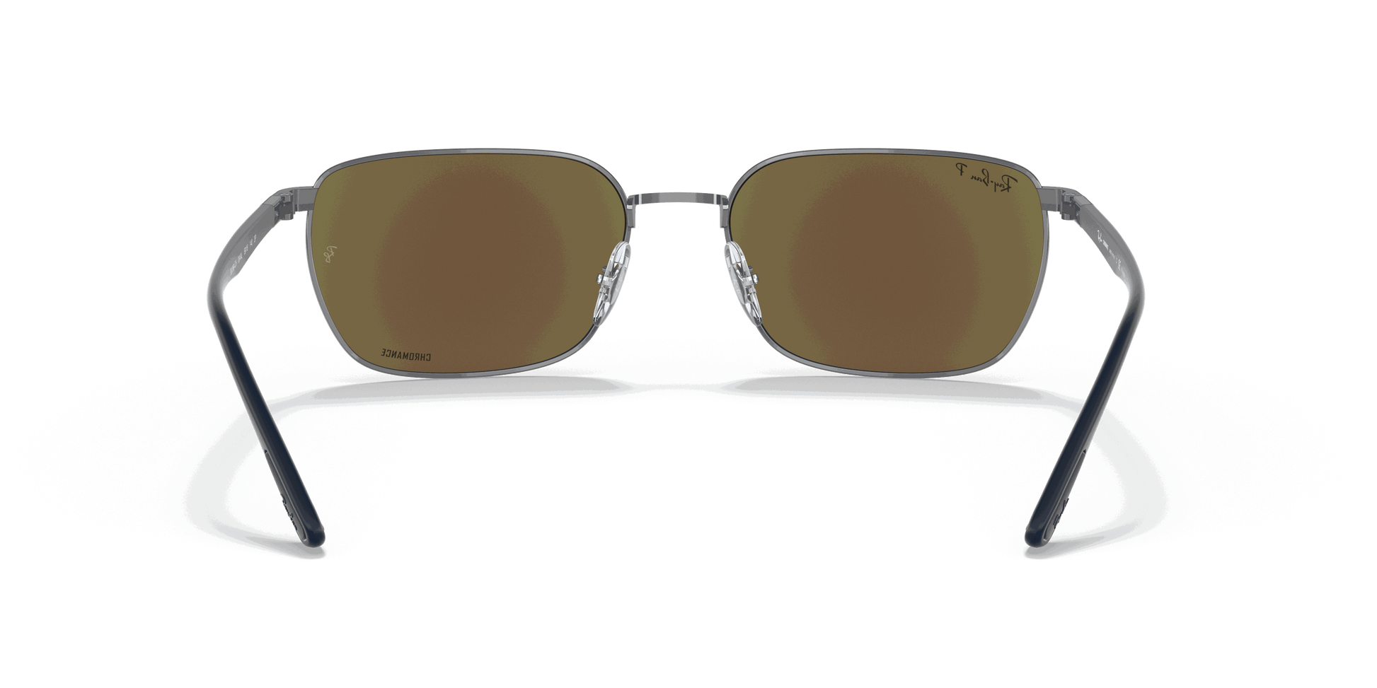 [Grey/Blue Lenses, Polished Gunmetal Frame]