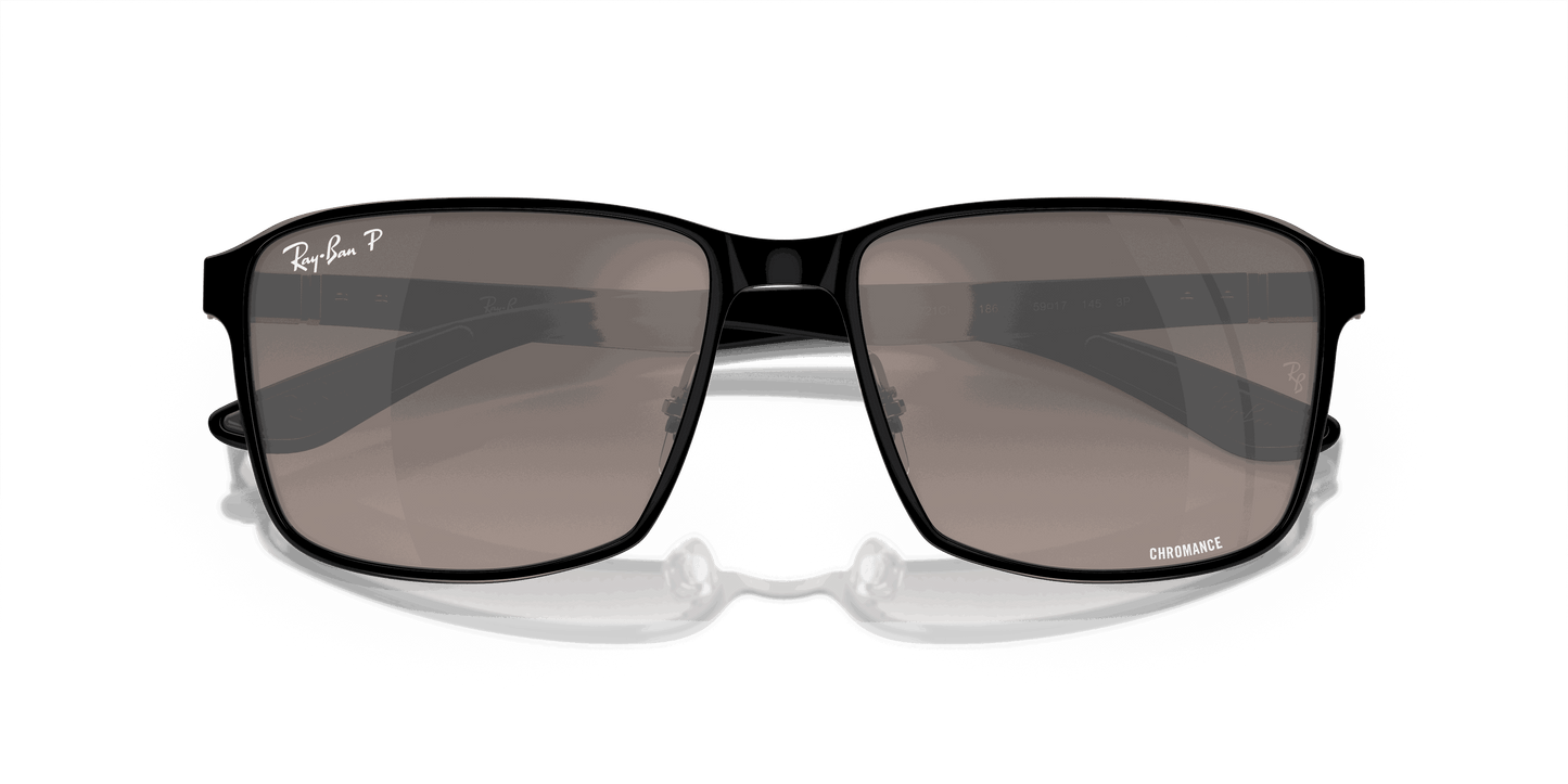 [Grey Lenses, Polished Black On Black Frame]