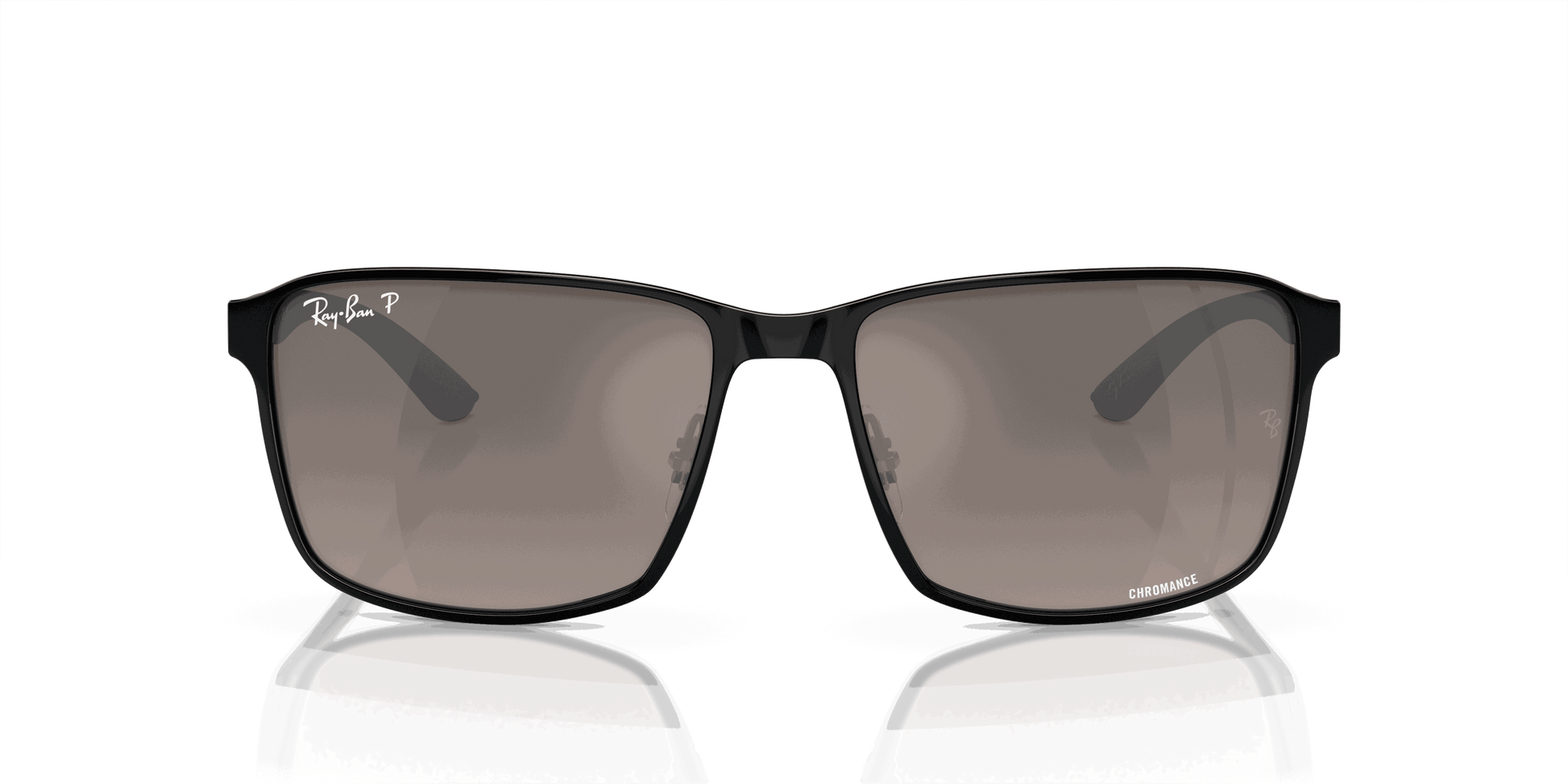 [Grey Lenses, Polished Black On Black Frame]