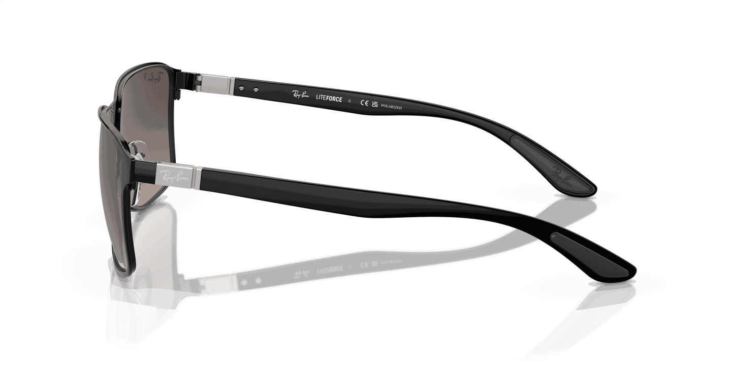 [Grey Lenses, Polished Black On Black Frame]