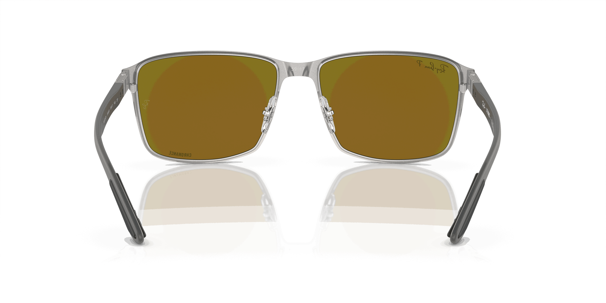[Blue Lenses, Polished Black On Silver Frame]