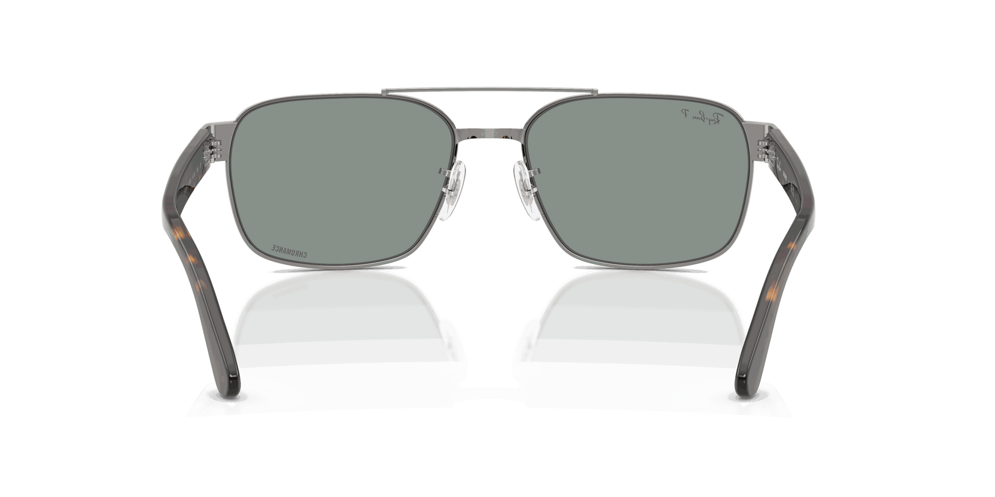 [Polarized Light Blue Lenses, Polished Gunmetal Frame]