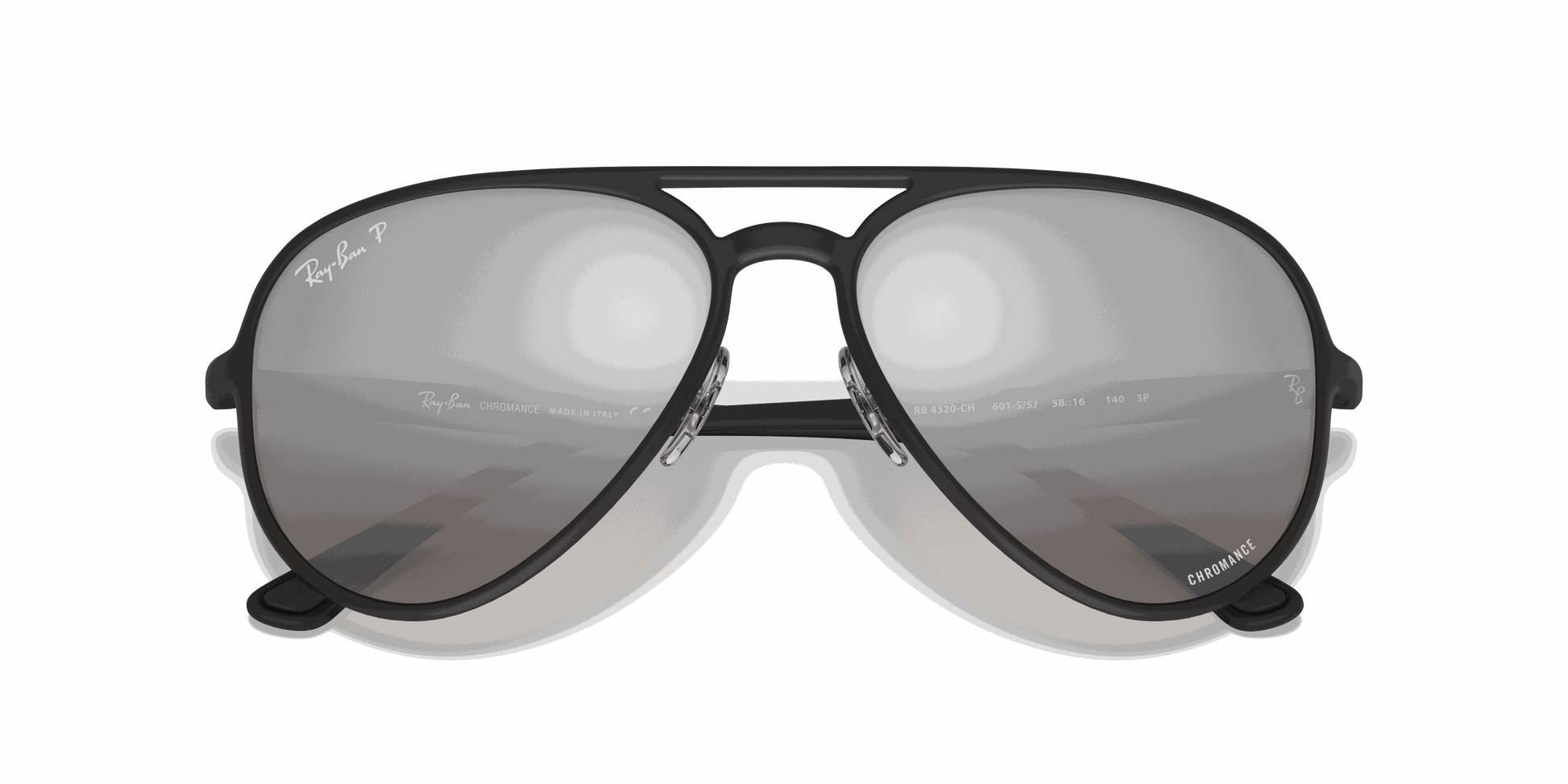 [Silver Lenses, Matte Black Frame]