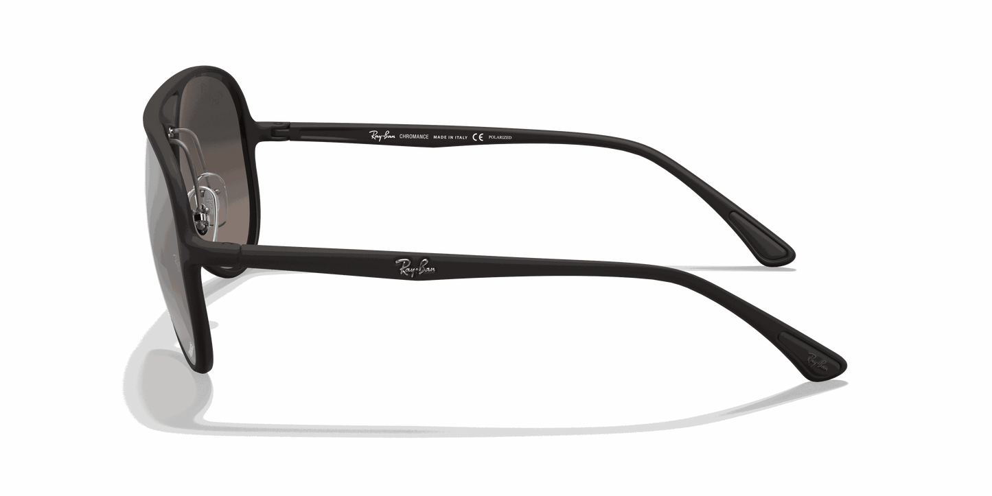 [Silver Lenses, Matte Black Frame]