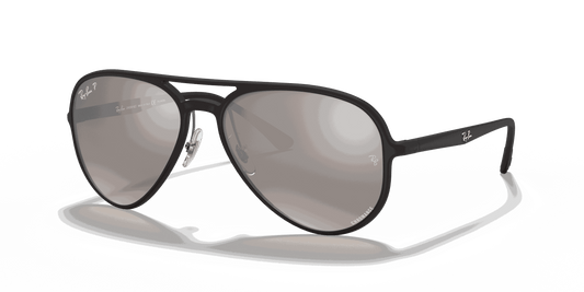 [Silver Lenses, Matte Black Frame]