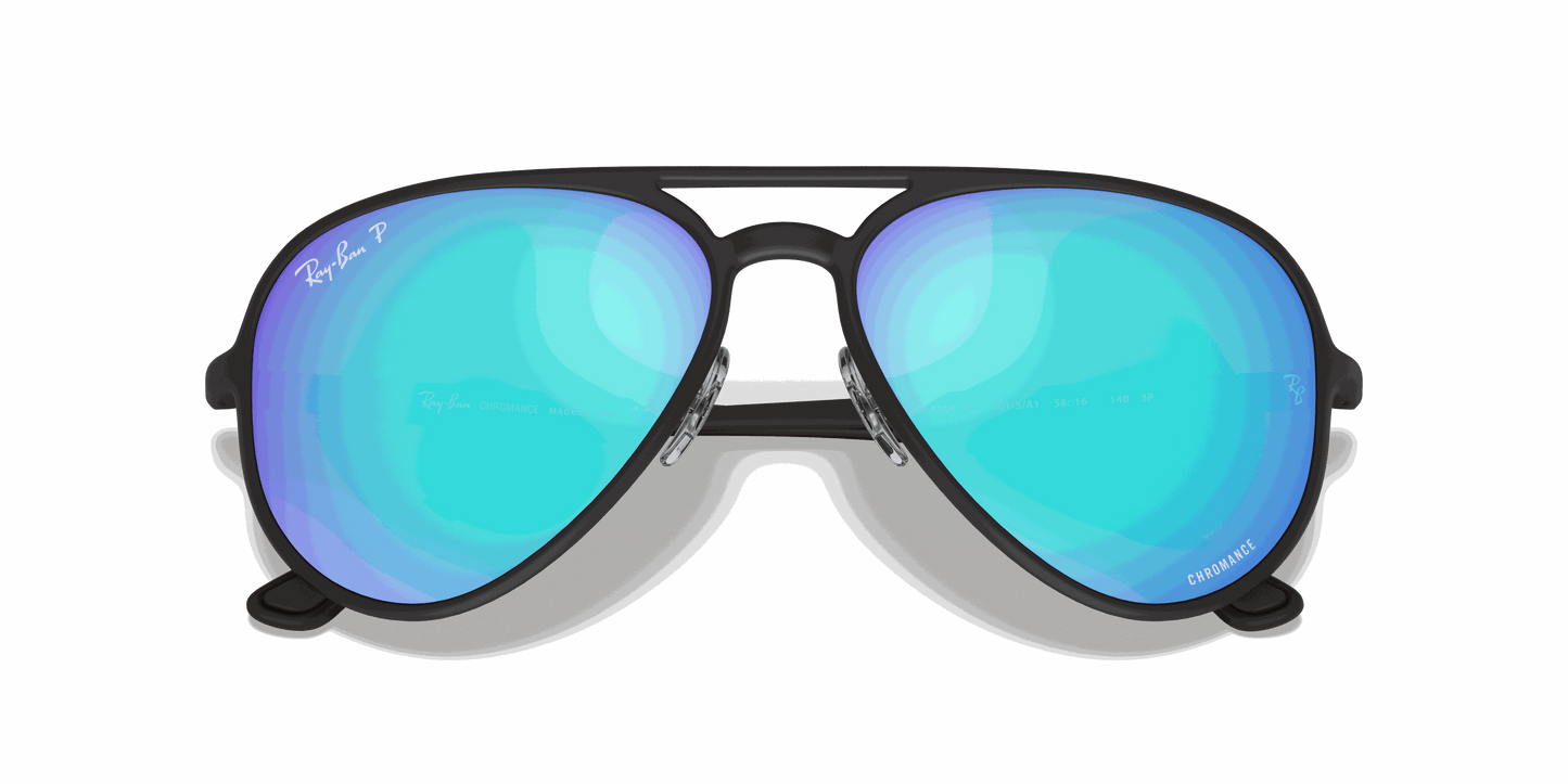 [Blue Lenses, Matte Black Frame]