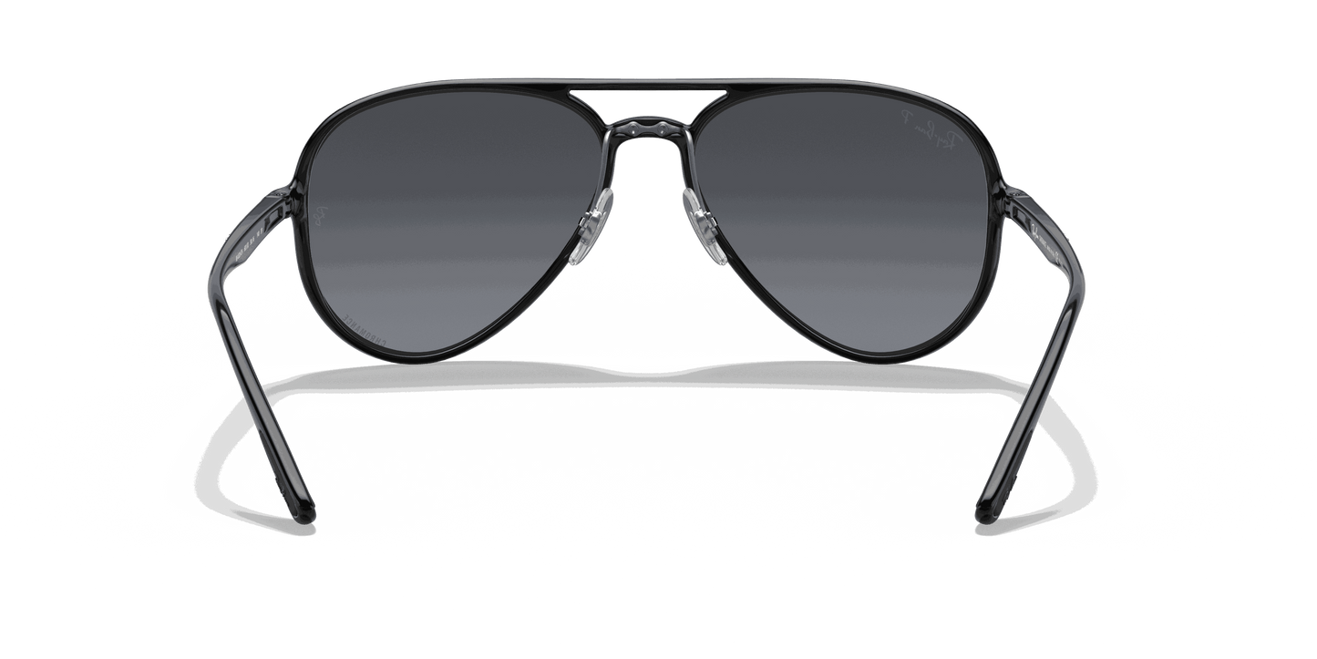 [Blue Lenses, Polished Black Frame]