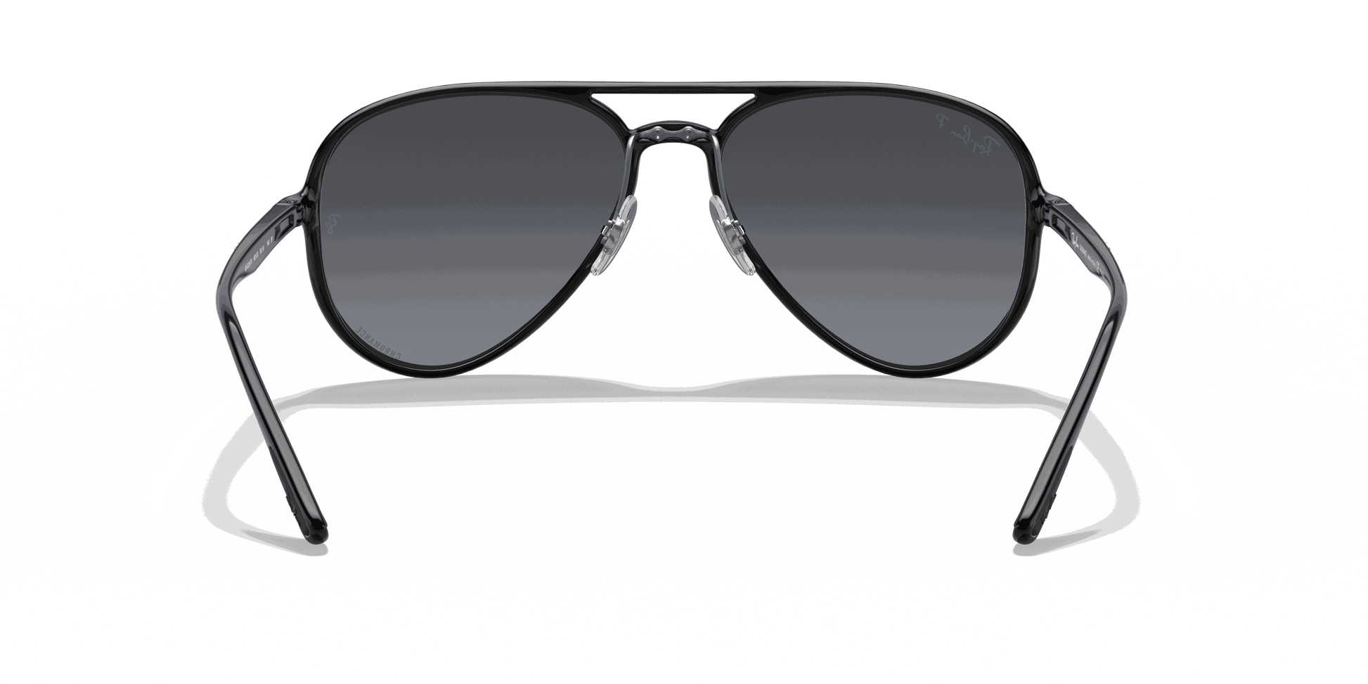[Blue Lenses, Polished Black Frame]
