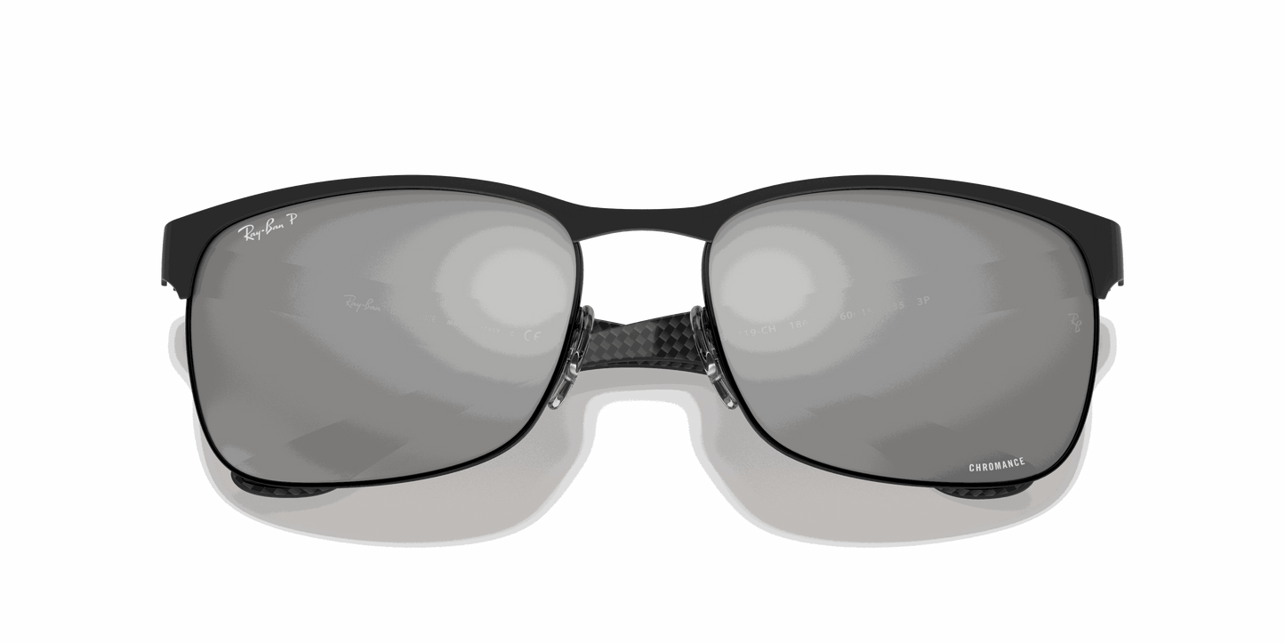 [Silver Lenses, Matte Black Frame]