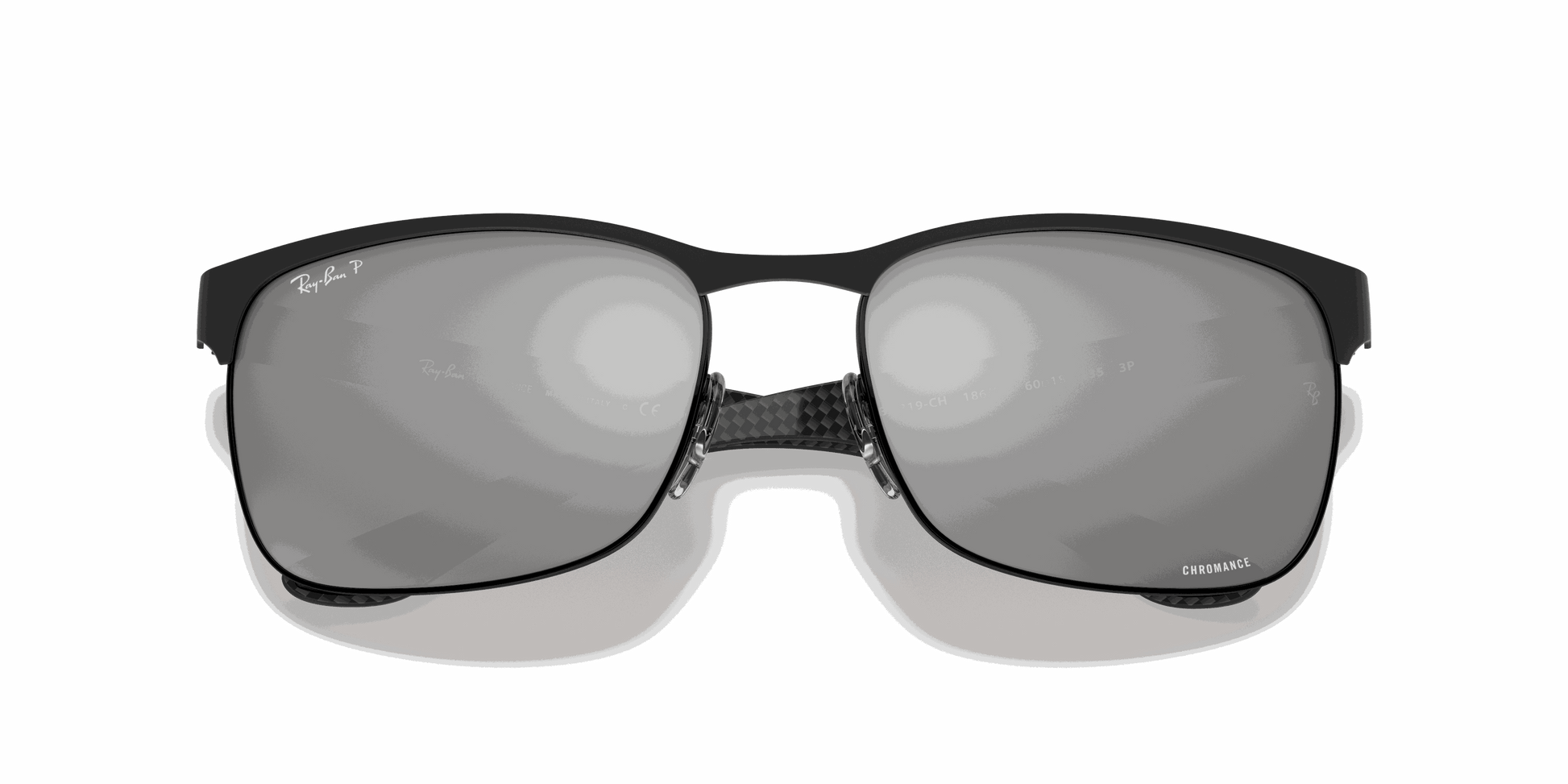 [Silver Lenses, Matte Black Frame]