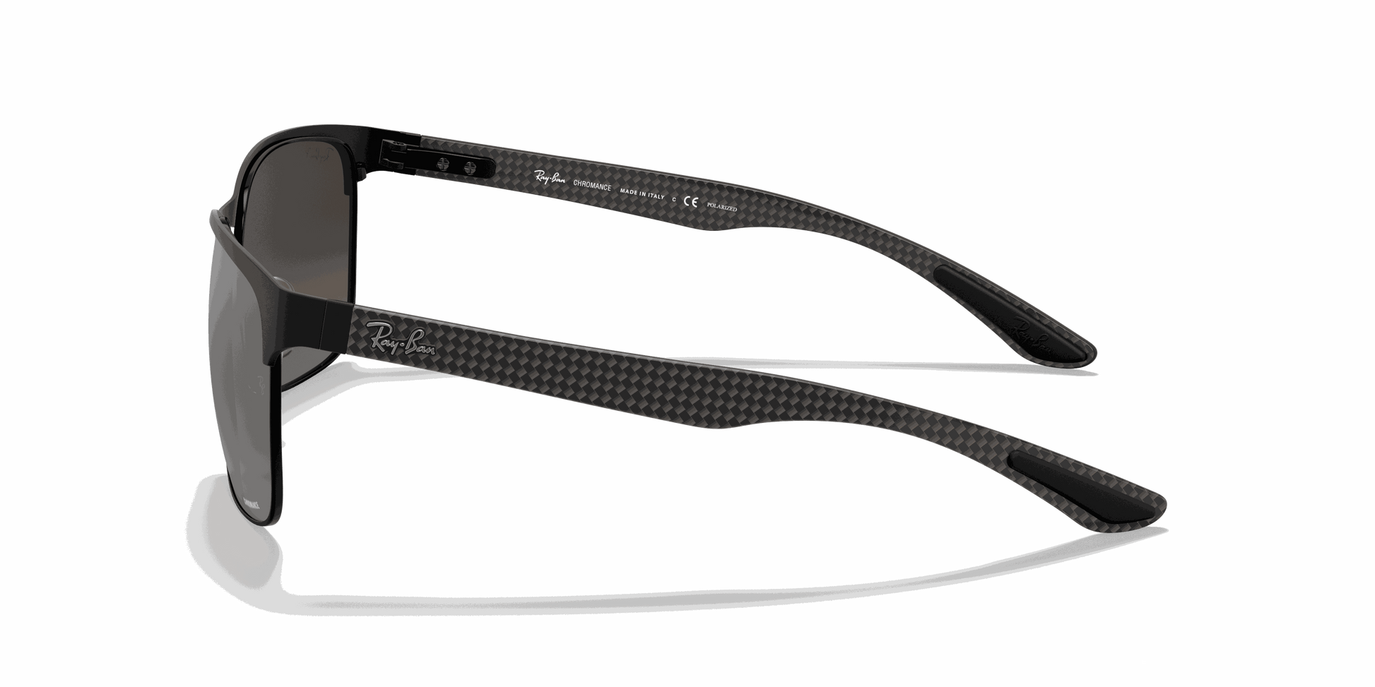[Silver Lenses, Matte Black Frame]