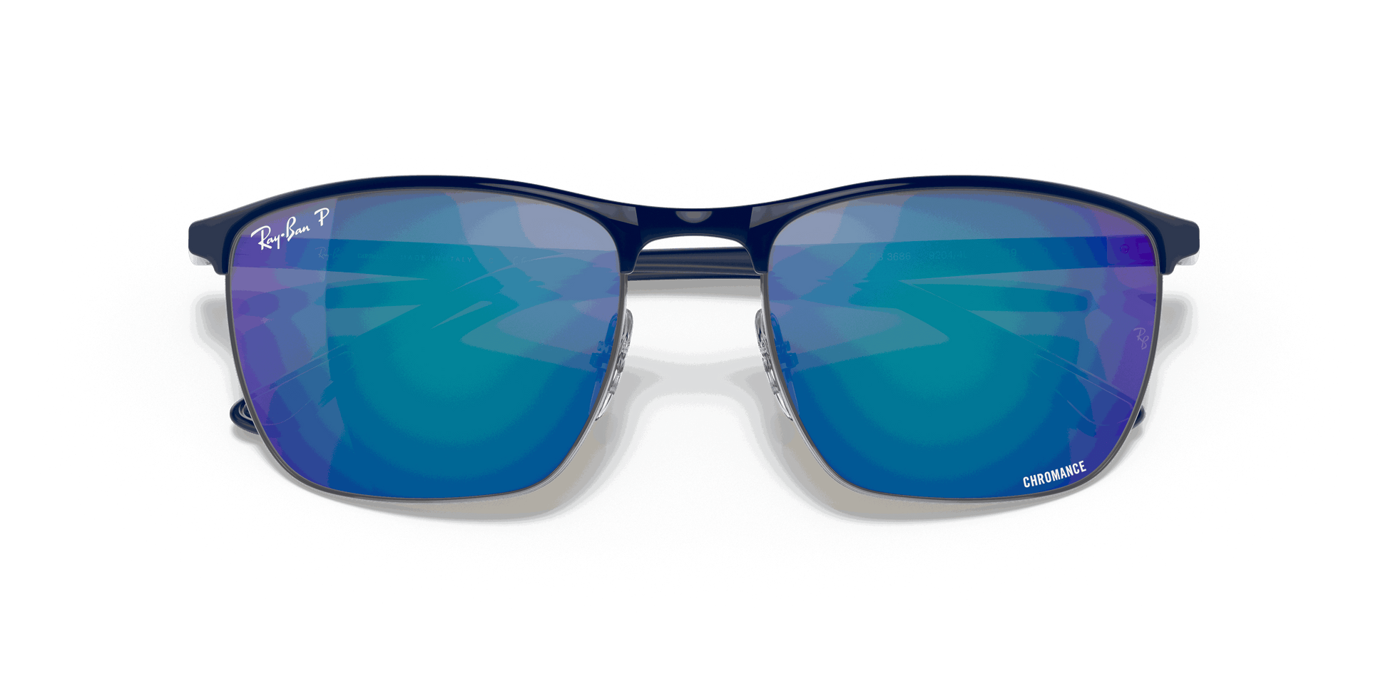 [Blue Lenses, Polished Blue On Gunmetal Frame]