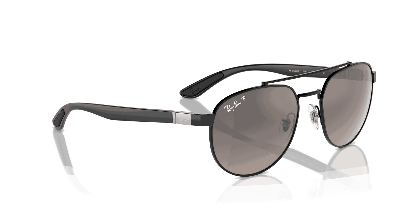 [Grey Lenses, Polished Black Frame]