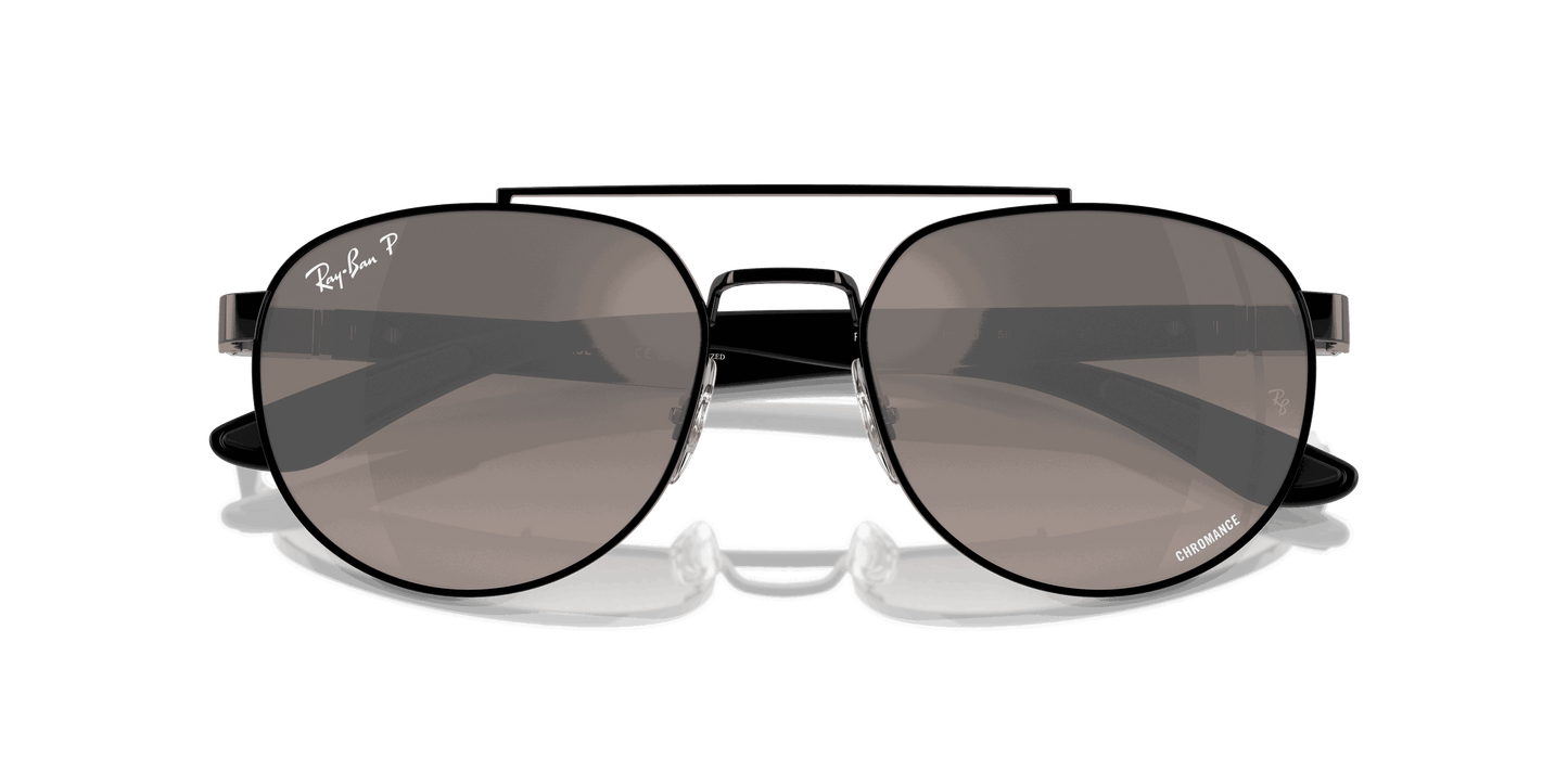 [Grey Lenses, Polished Black Frame]
