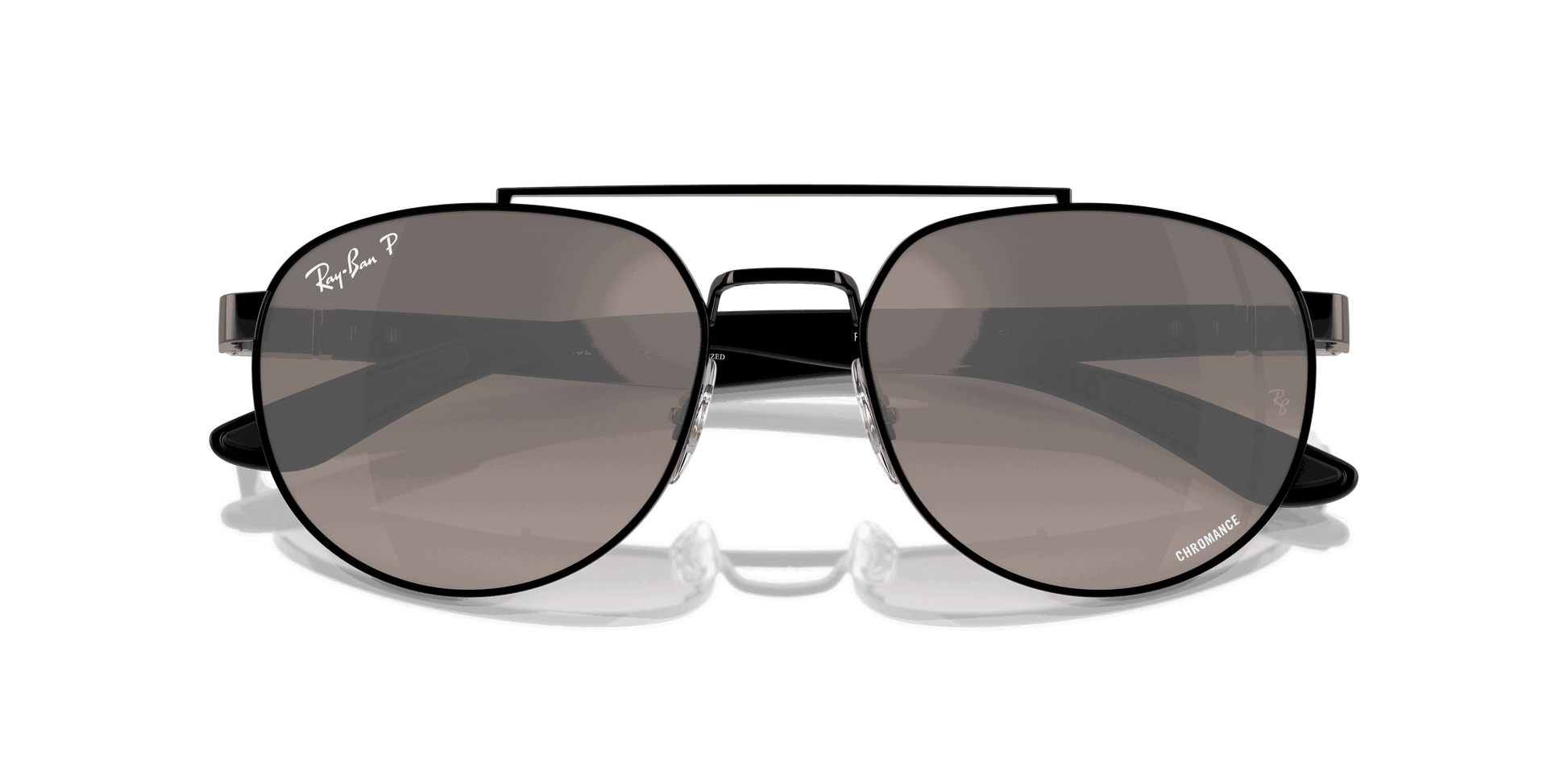 [Grey Lenses, Polished Black Frame]