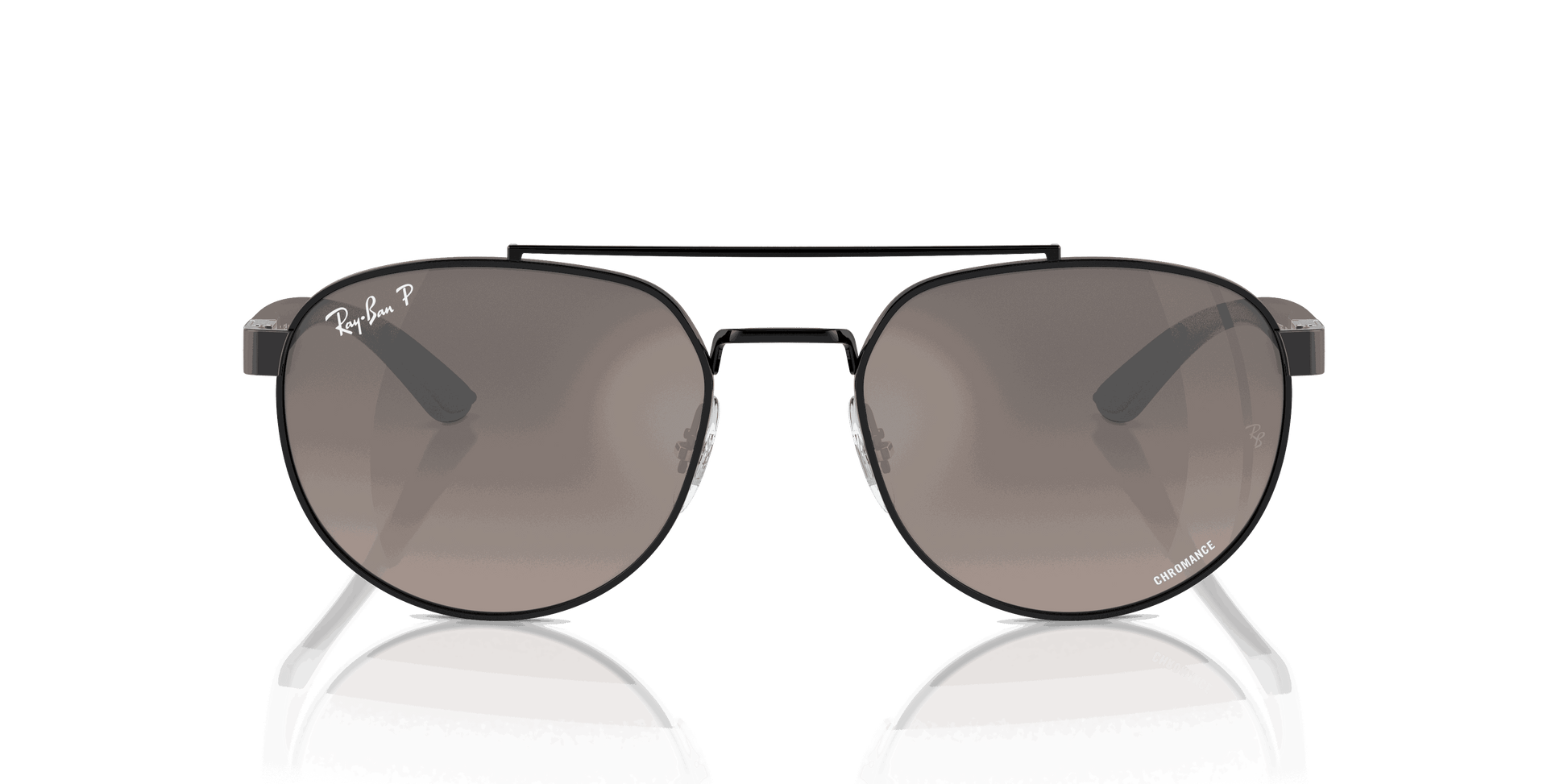 [Grey Lenses, Polished Black Frame]