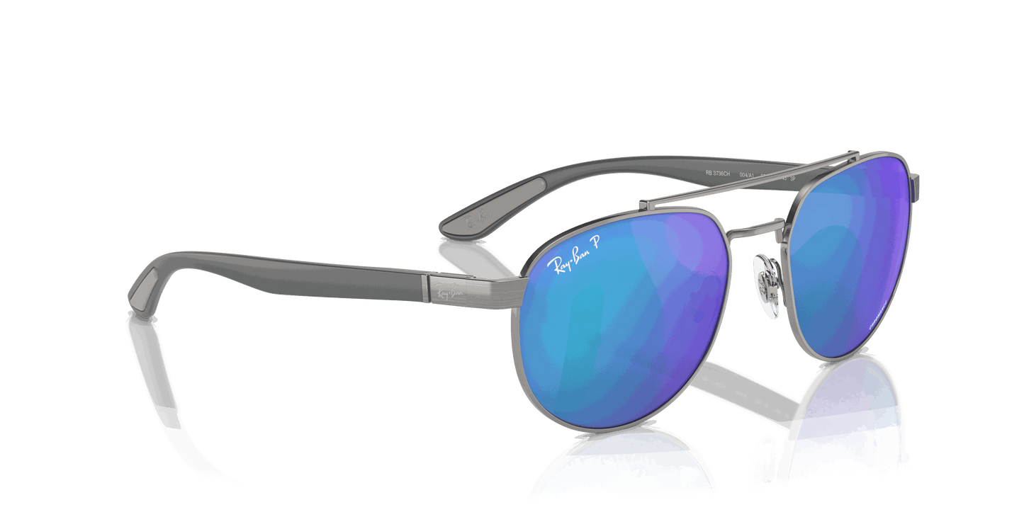 [Green & Blue Lenses, Polished Gunmetal Frame]