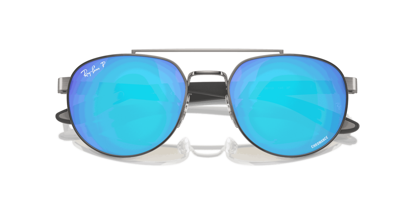 [Green & Blue Lenses, Polished Gunmetal Frame]