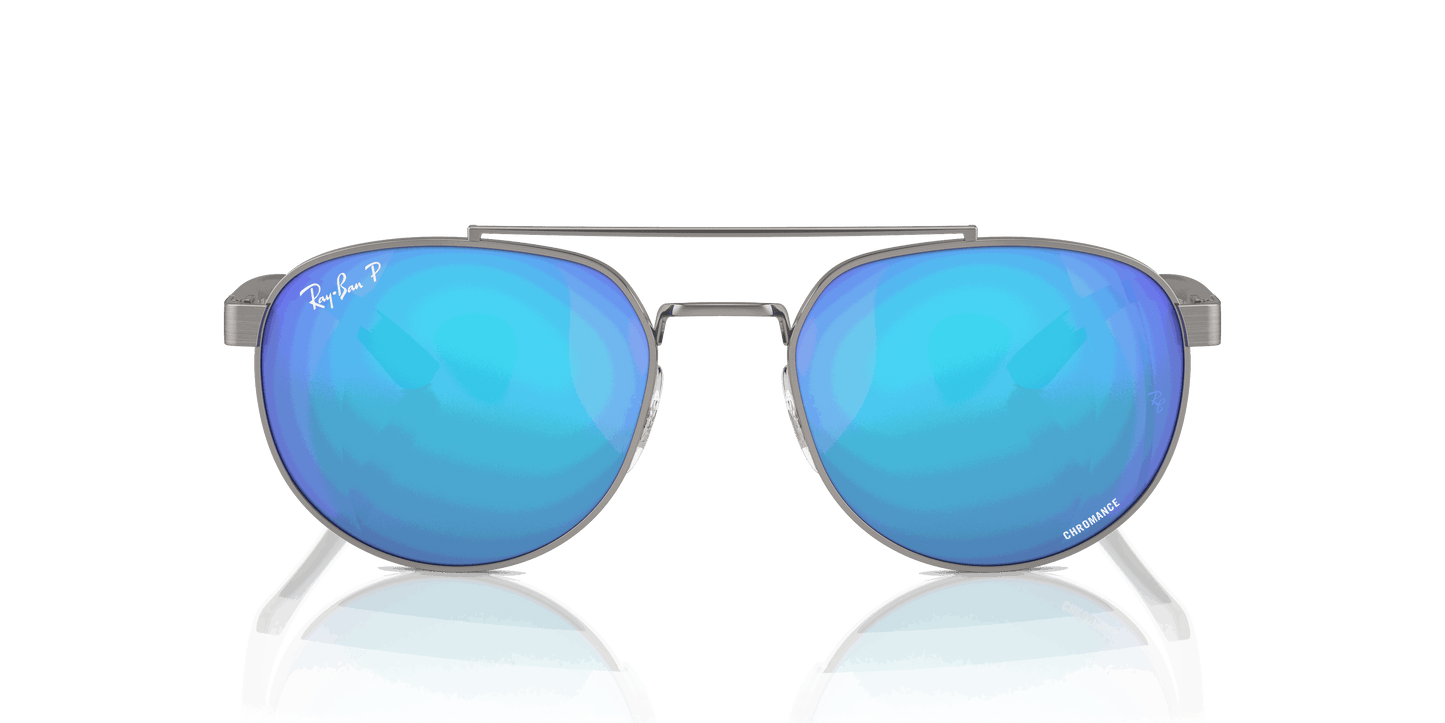 [Green & Blue Lenses, Polished Gunmetal Frame]