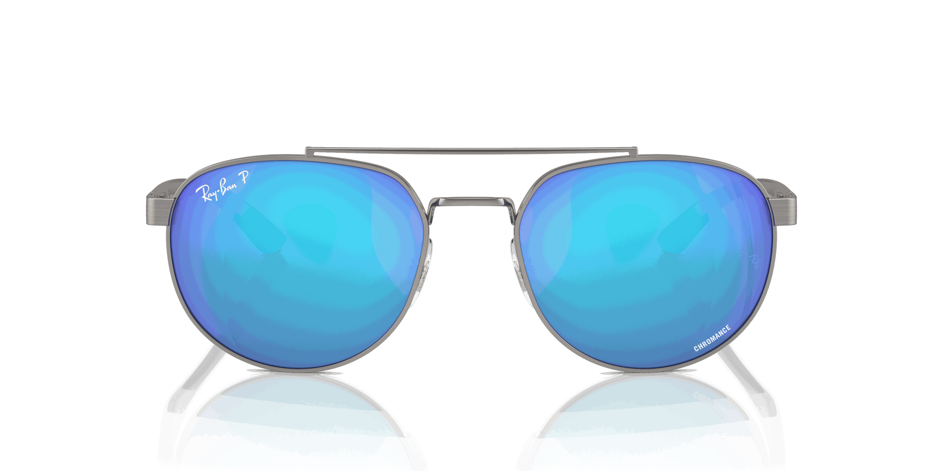 [Green & Blue Lenses, Polished Gunmetal Frame]