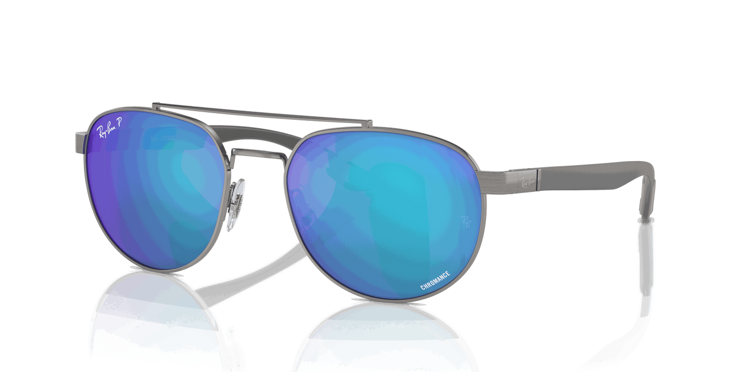 [Green & Blue Lenses, Polished Gunmetal Frame]