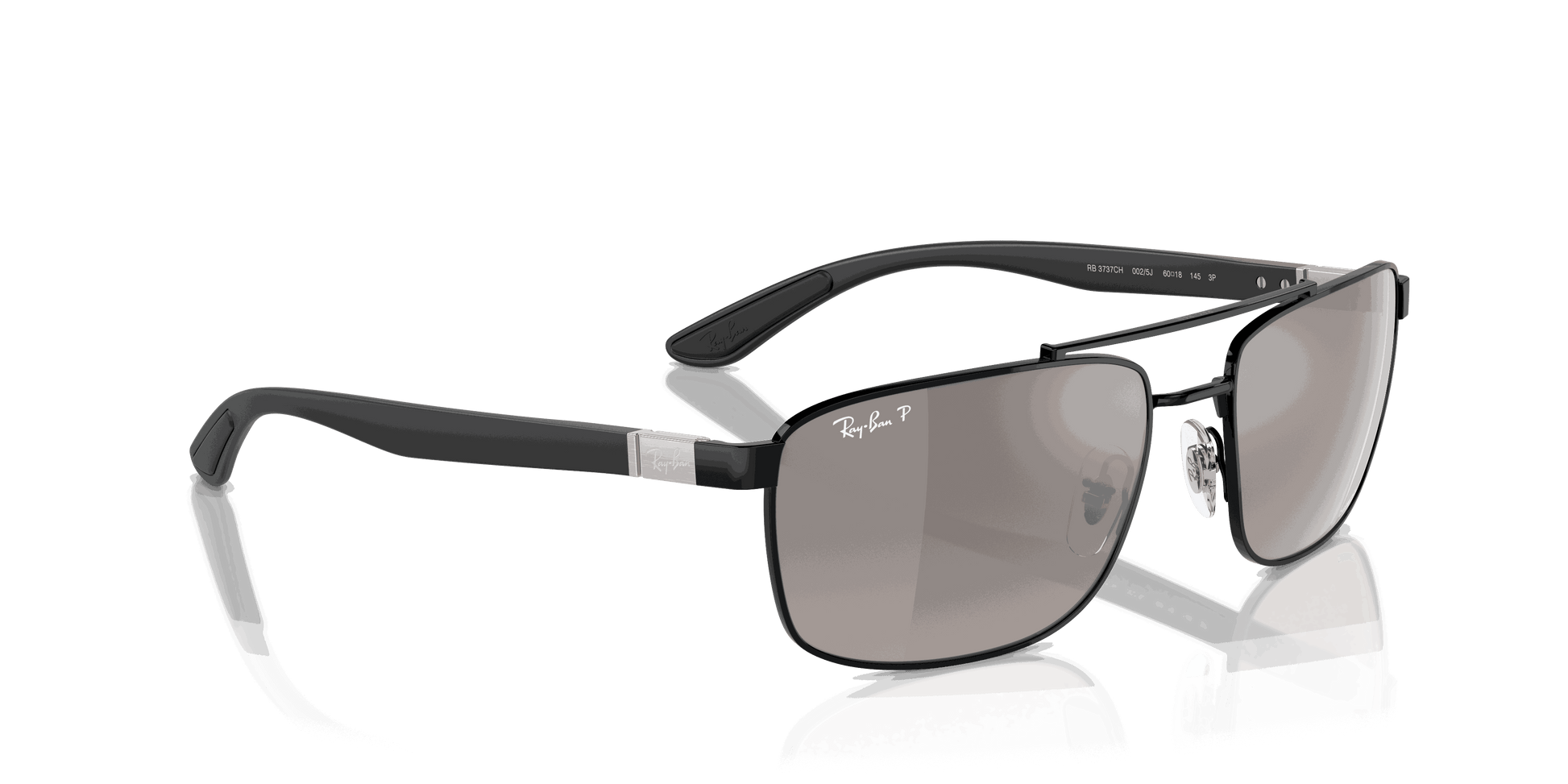 [Grey Lenses, Polished Black Frame]