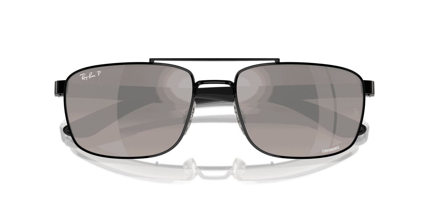[Grey Lenses, Polished Black Frame]