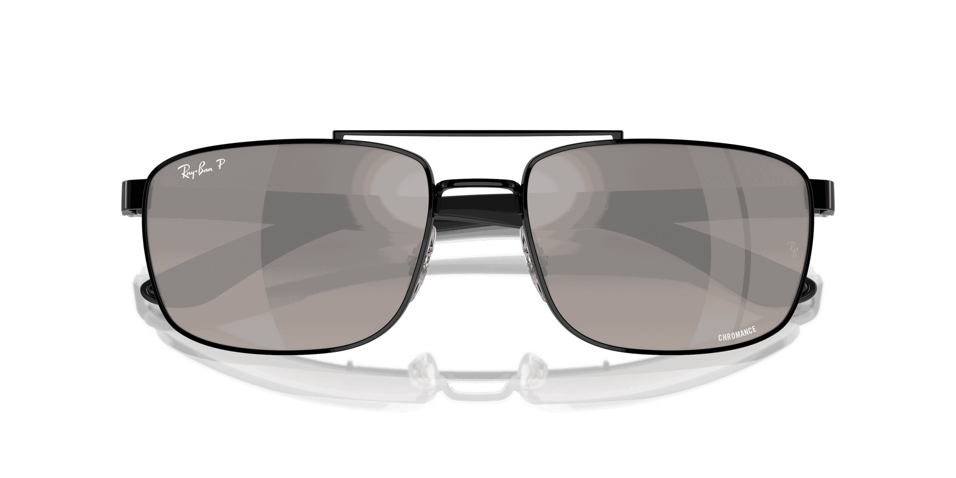 [Grey Lenses, Polished Black Frame]