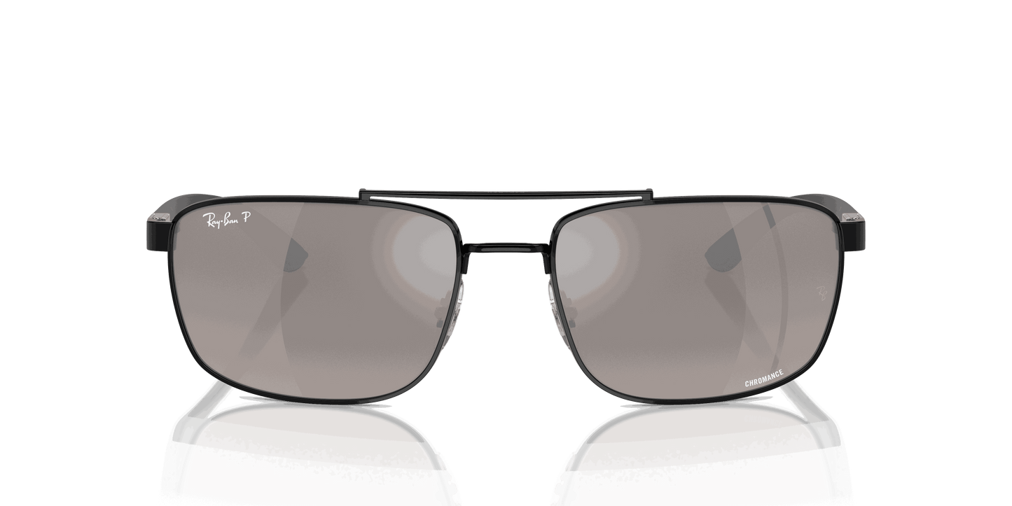 [Grey Lenses, Polished Black Frame]