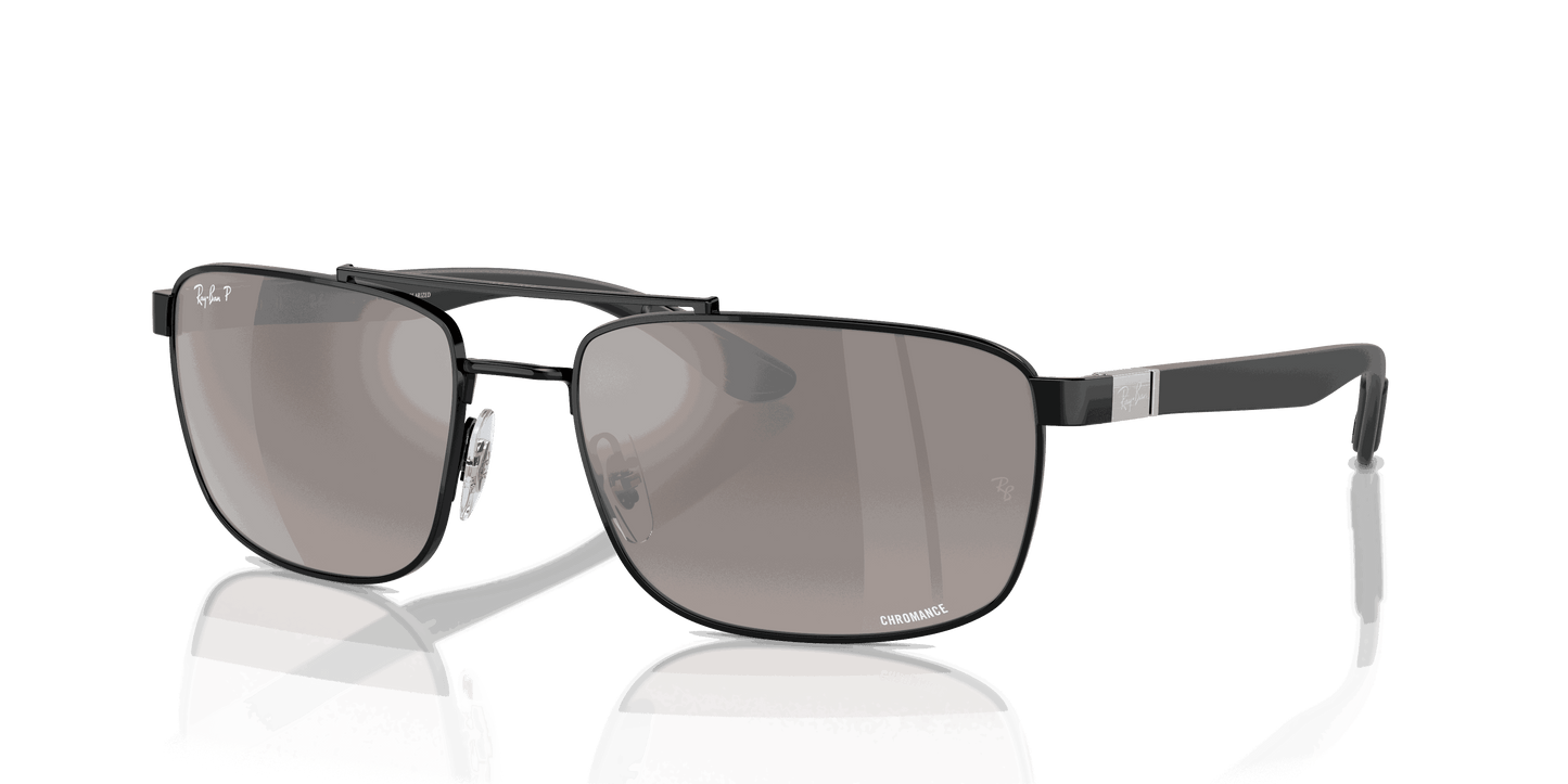 [Grey Lenses, Polished Black Frame]