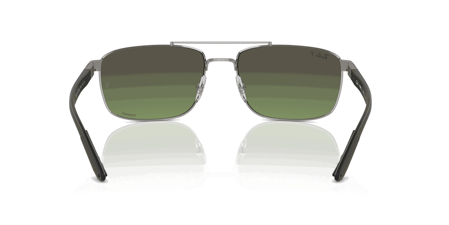 [Green & Gold Lenses, Polished Gunmetal Frame]