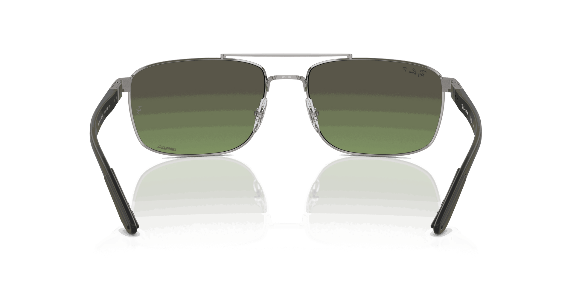 [Green & Gold Lenses, Polished Gunmetal Frame]