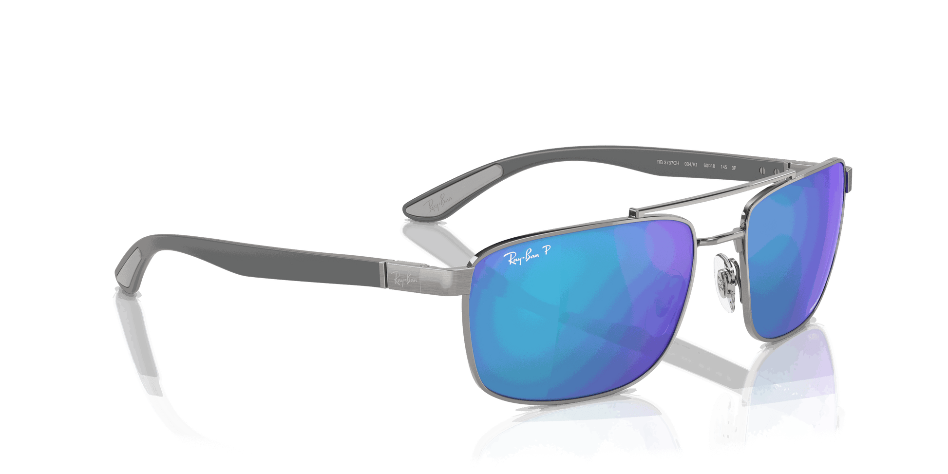[Green & Blue Lenses, Polished Gunmetal Frame]