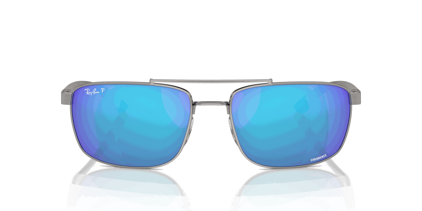 [Green & Blue Lenses, Polished Gunmetal Frame]