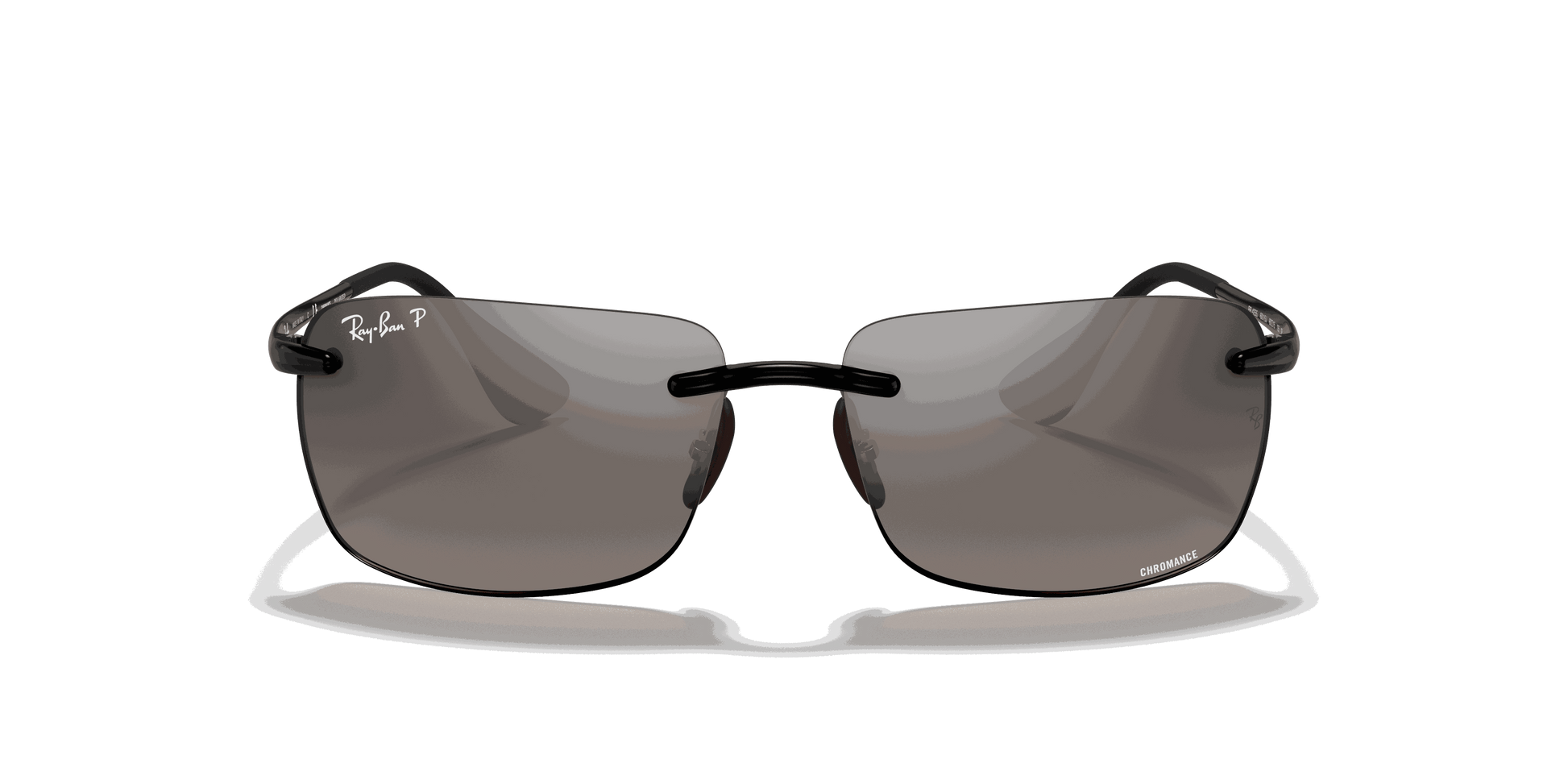 [Silver Lenses, Polished Black Frame]