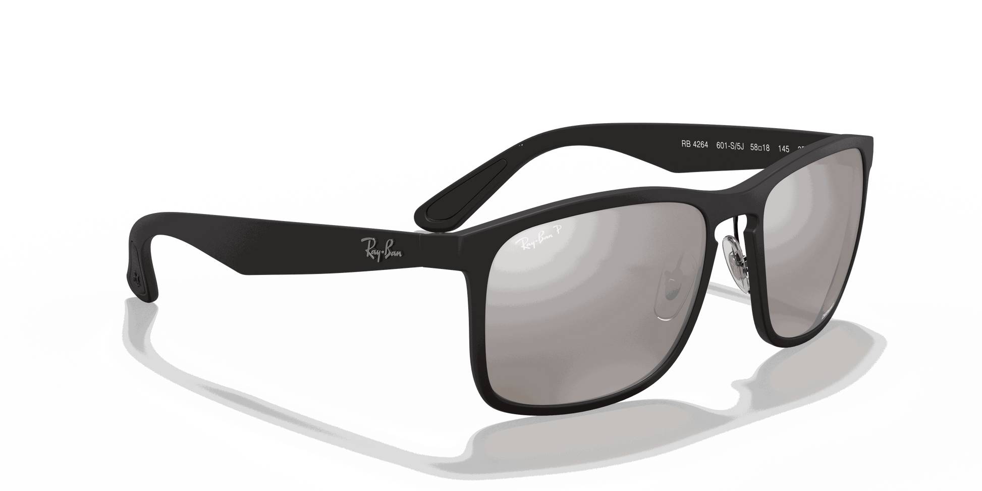 [Silver Lenses, Matte Black Frame]