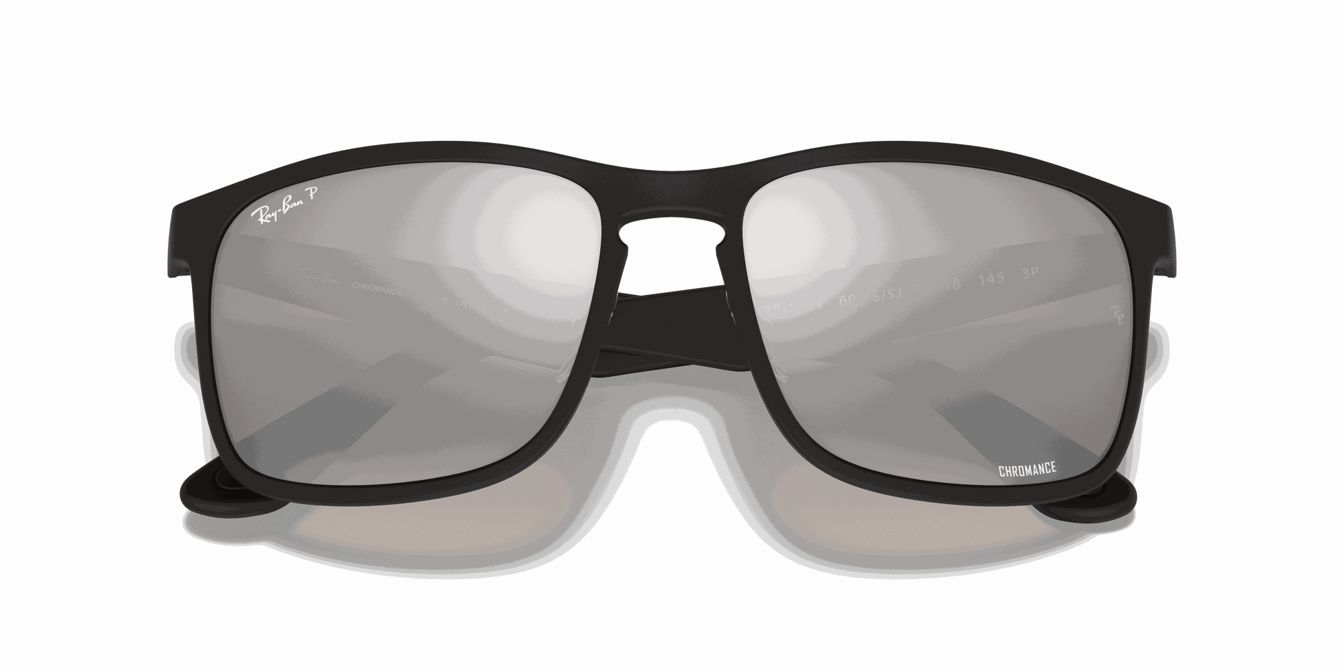 [Silver Lenses, Matte Black Frame]
