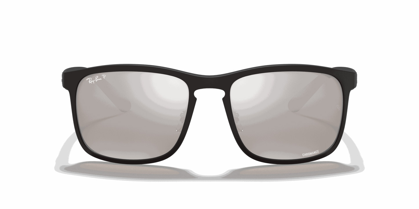 [Silver Lenses, Matte Black Frame]