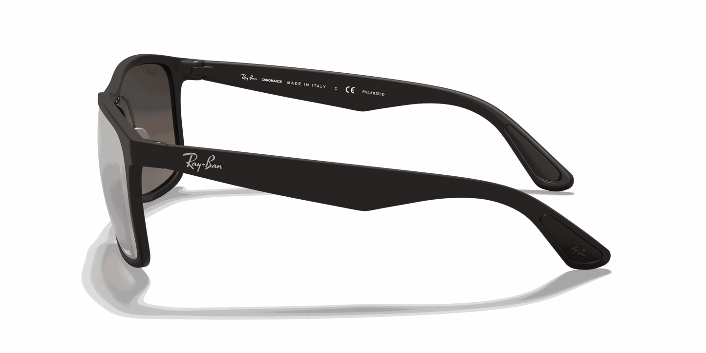 [Silver Lenses, Matte Black Frame]