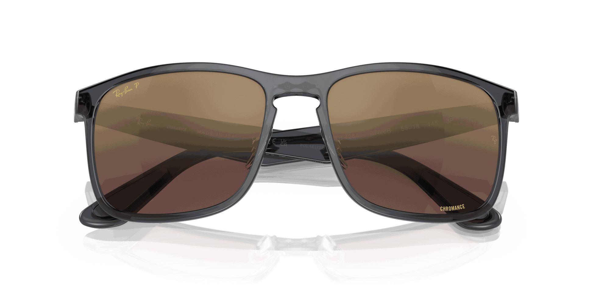 [Violet Lenses, Polished Grey Frame]