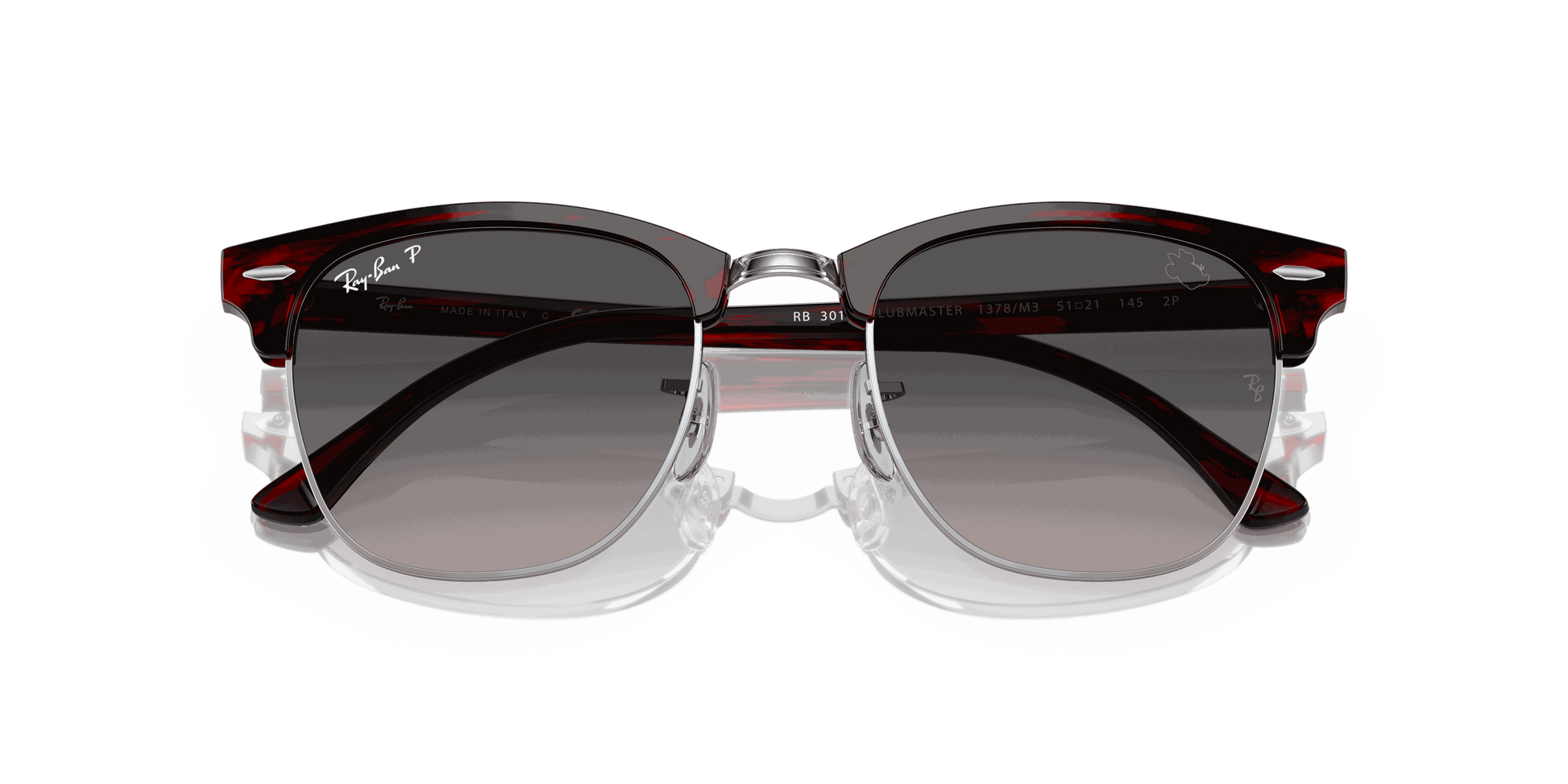 [Grey Lenses, Polished Red Havana Frame]