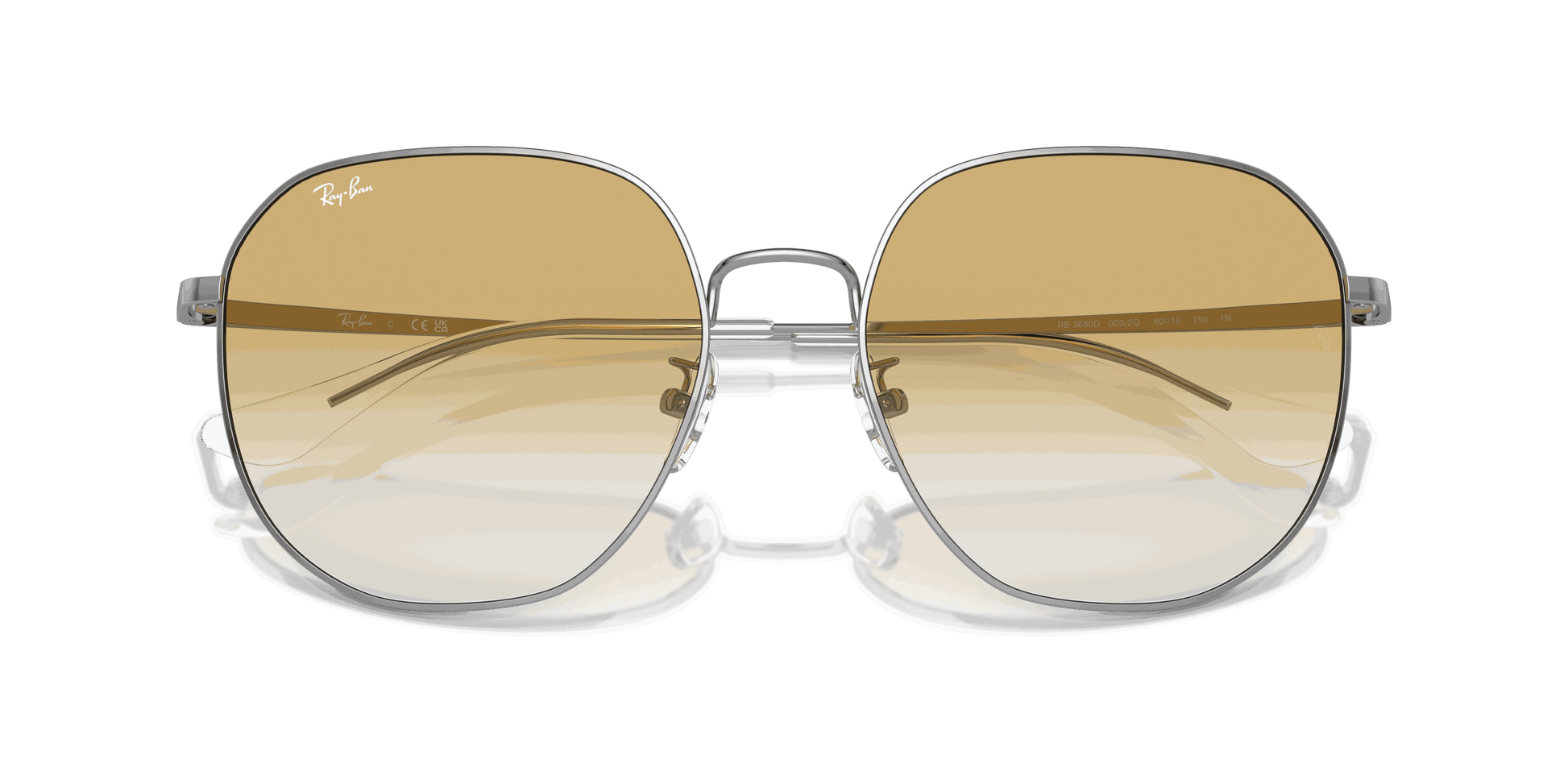 [Yellow Lenses, Polished Silver Frame]