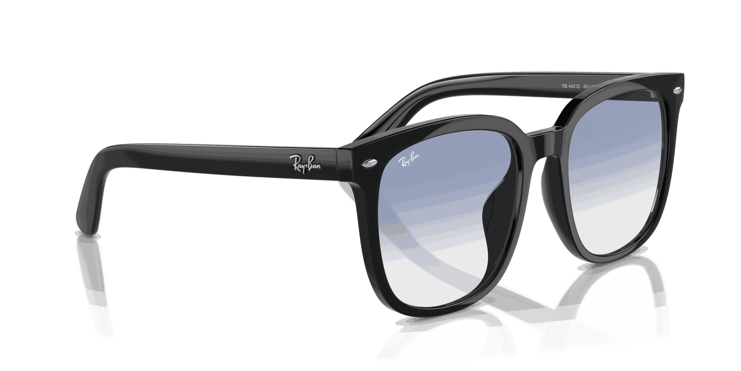 [Blue Lenses, Polished Black Frame]