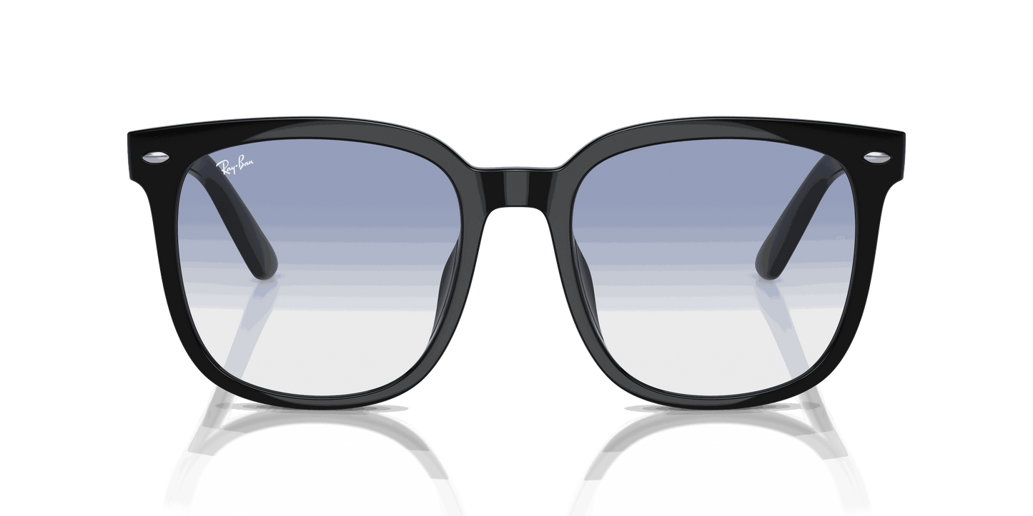 [Blue Lenses, Polished Black Frame]
