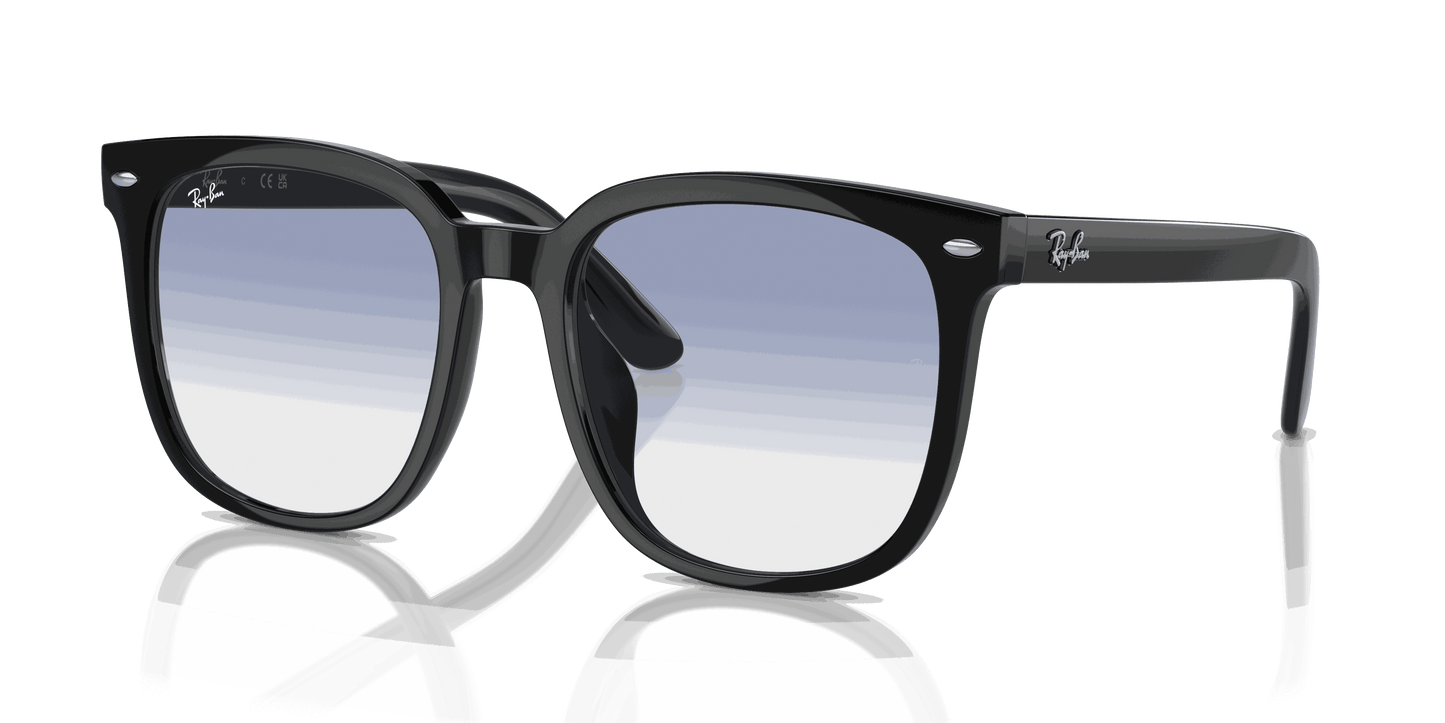 [Blue Lenses, Polished Black Frame]