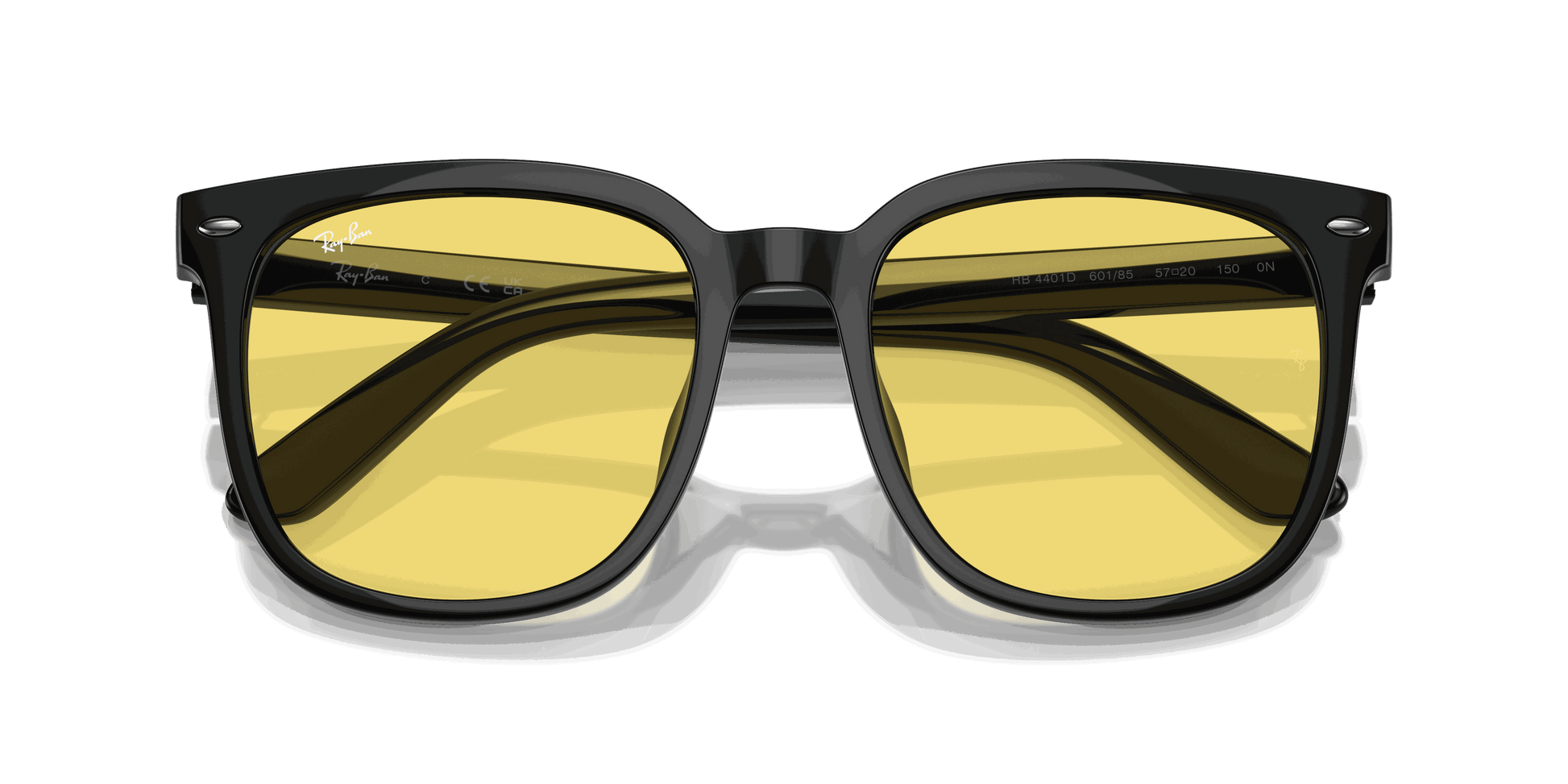 [Yellow Lenses, Polished Black Frame]
