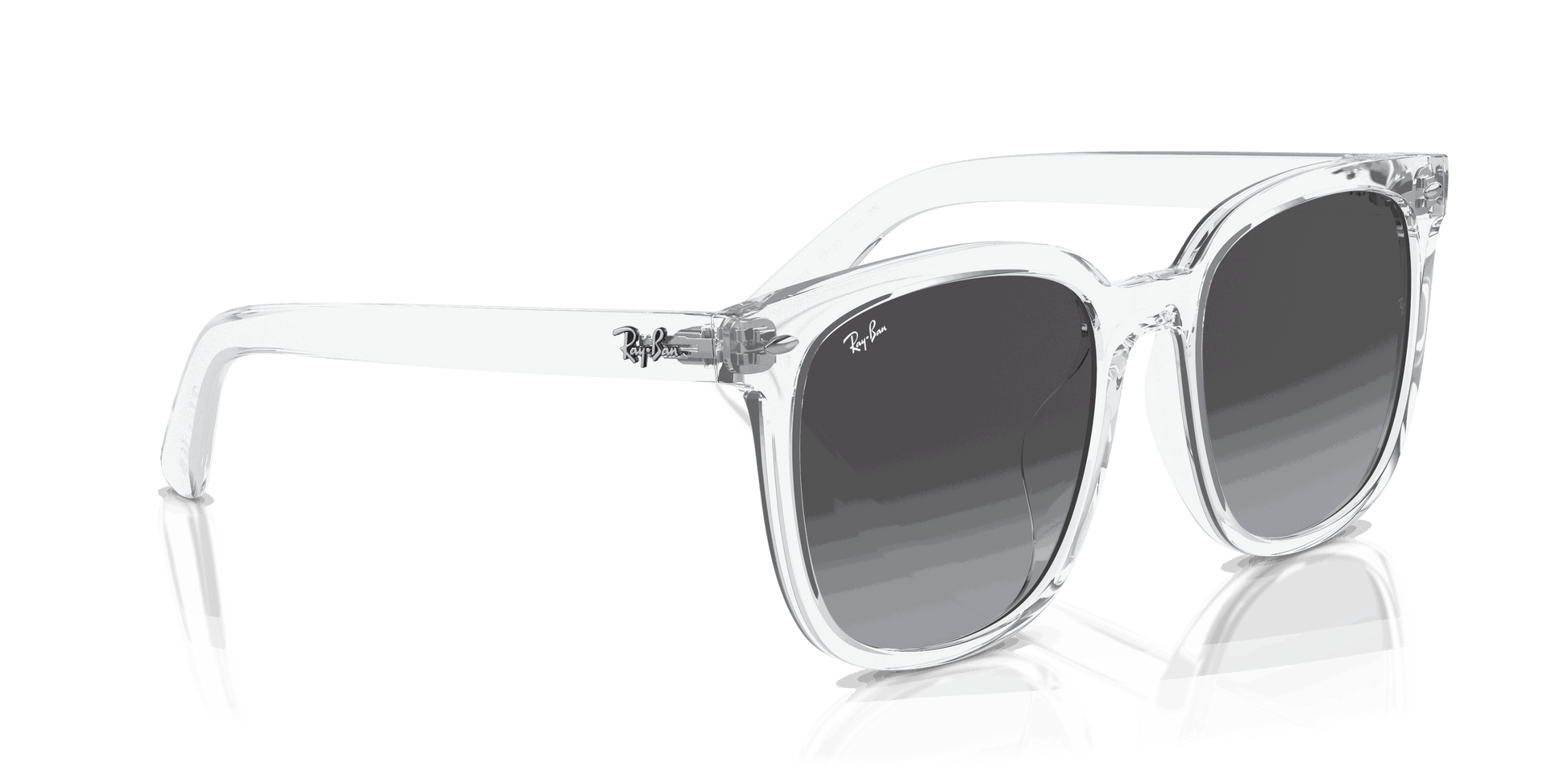 [Grey Lenses, Polished Transparent Frame]