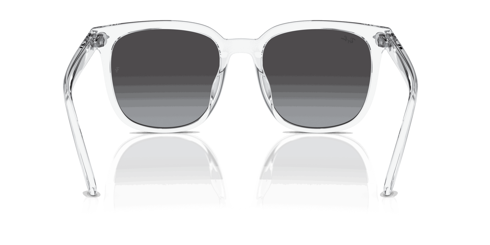 [Grey Lenses, Polished Transparent Frame]