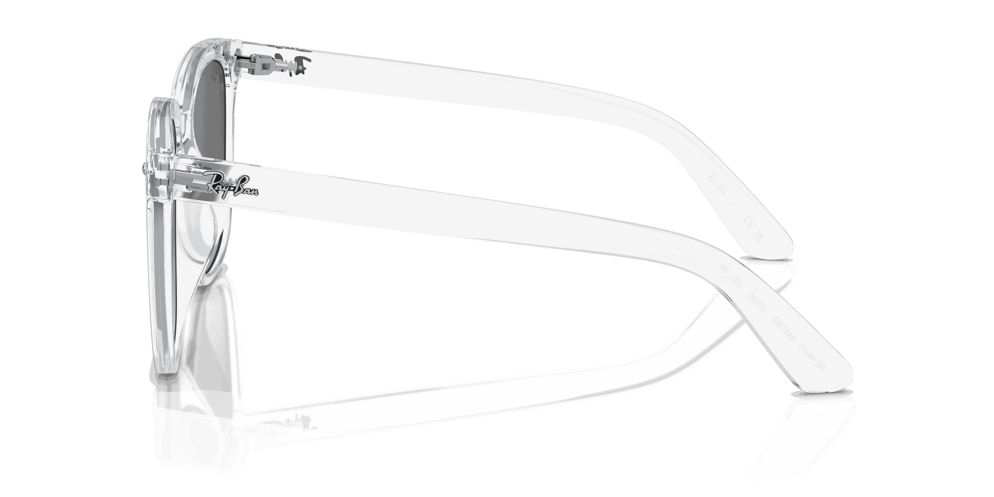 [Grey Lenses, Polished Transparent Frame]